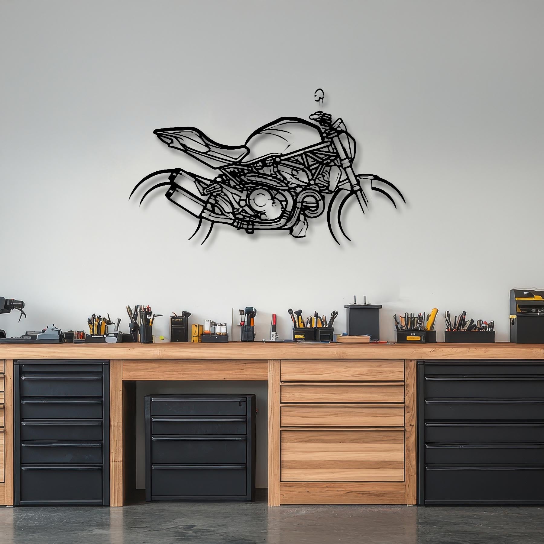 Monster 1200S 2019 Silhouette Metal Wall Art