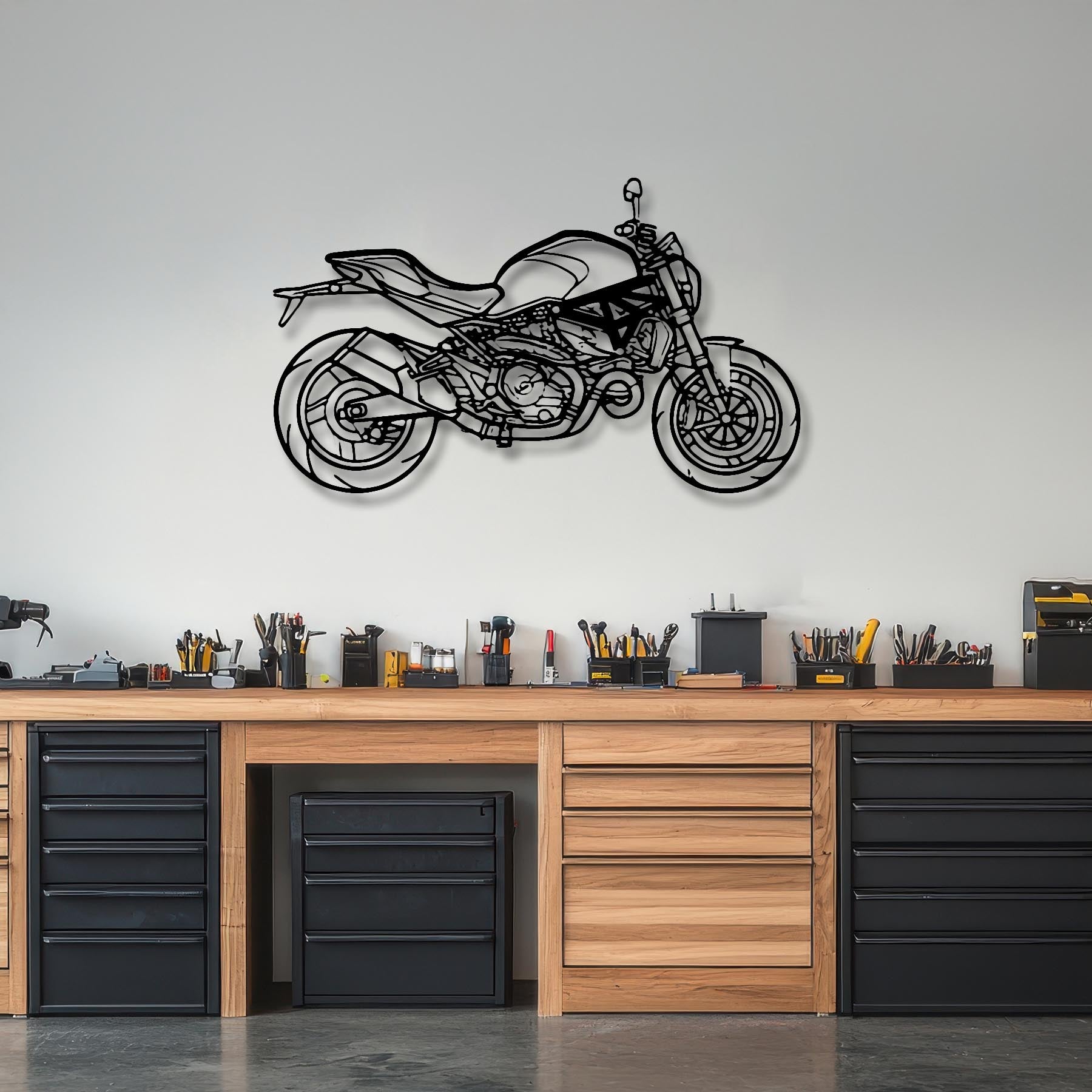 Monster 2018 Silhouette Metal Wall Art