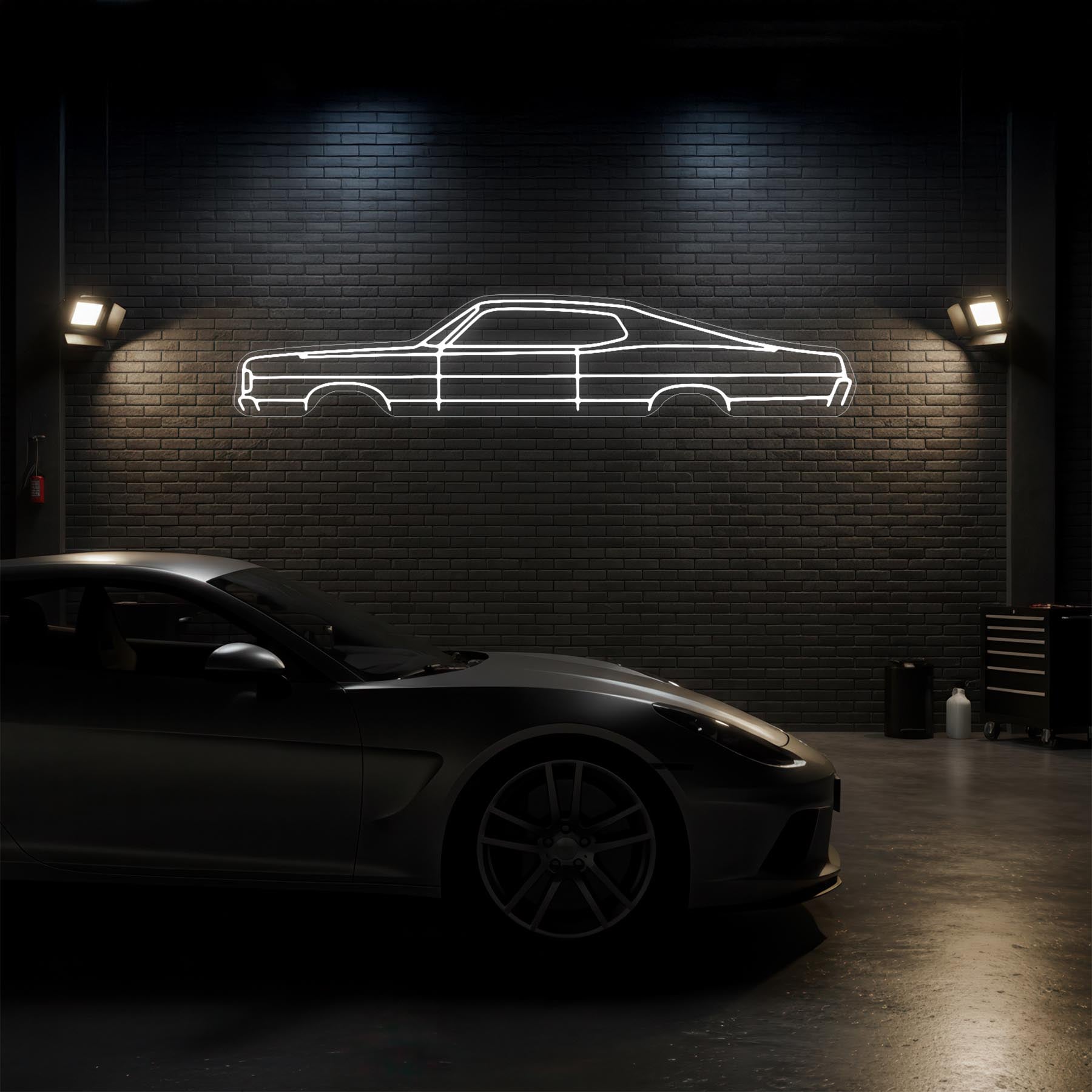 Monterey 1968 Neon Silhouette