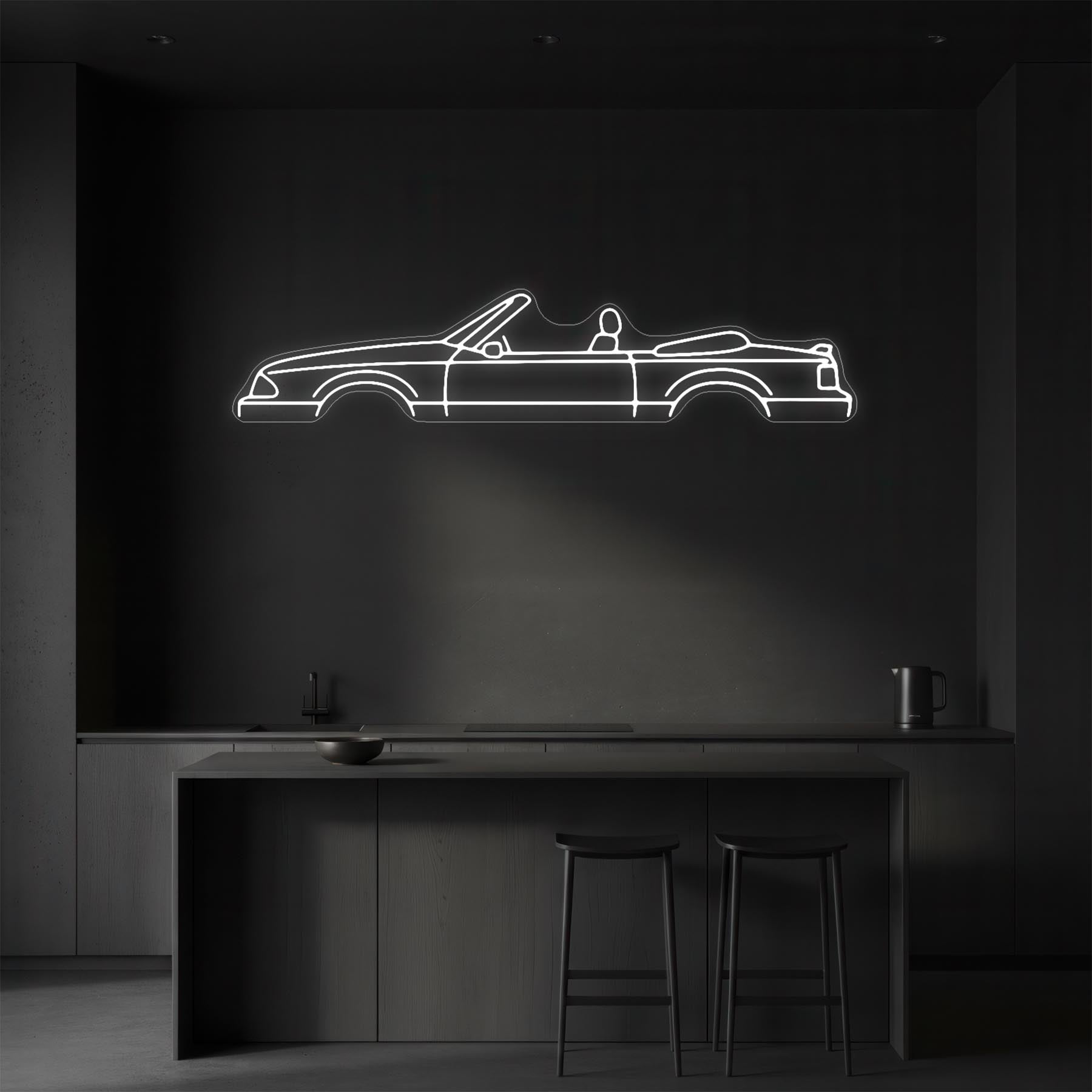 Mustang 1988 Cabrio Neon Silhouette