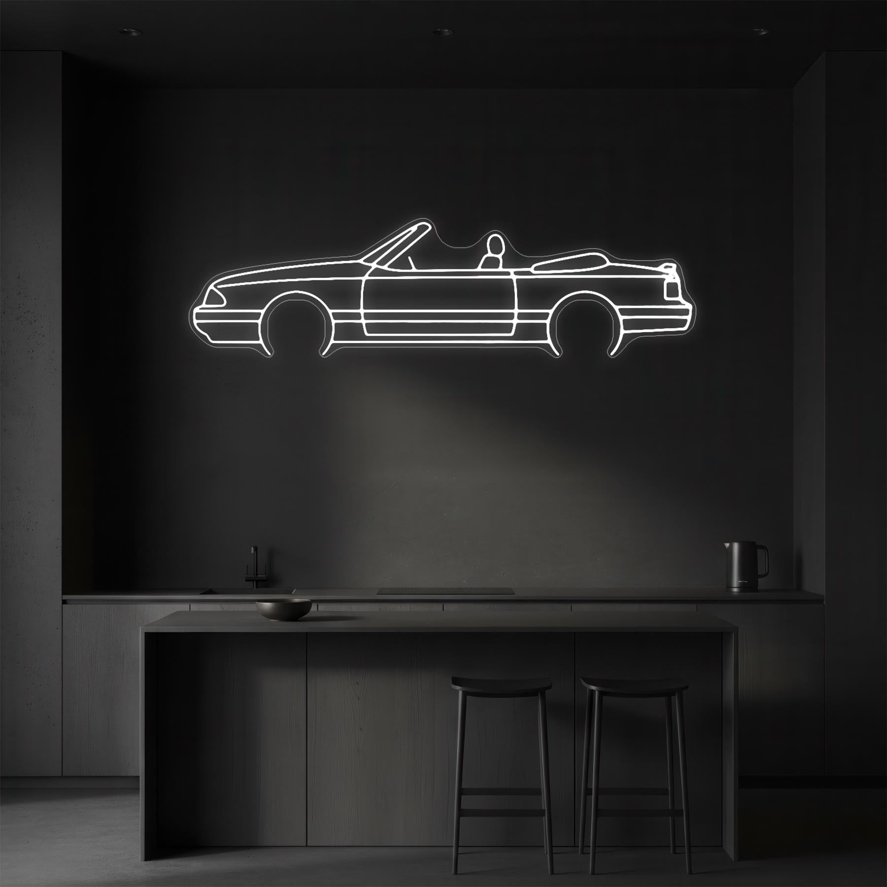 Mustang 1989 Cabrio Neon Silhouette