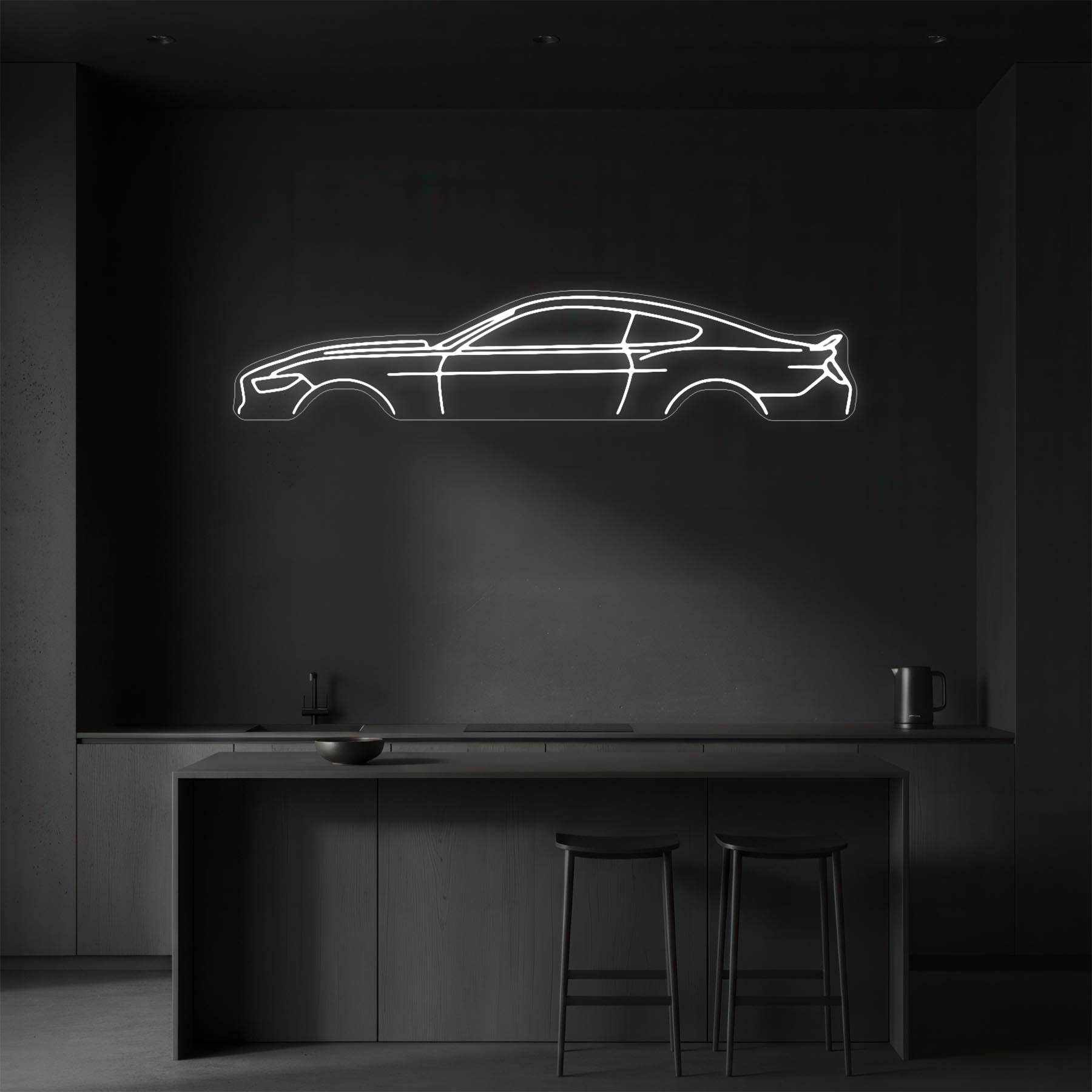 Mustang 2017 Neon Silhouette