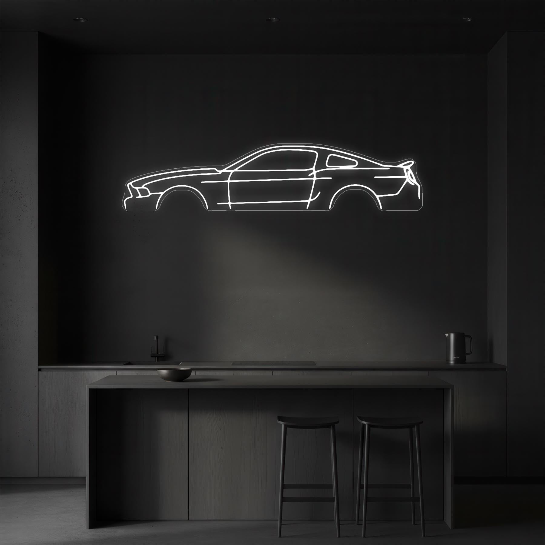 Mustang GT500 2013 Neon Silhouette