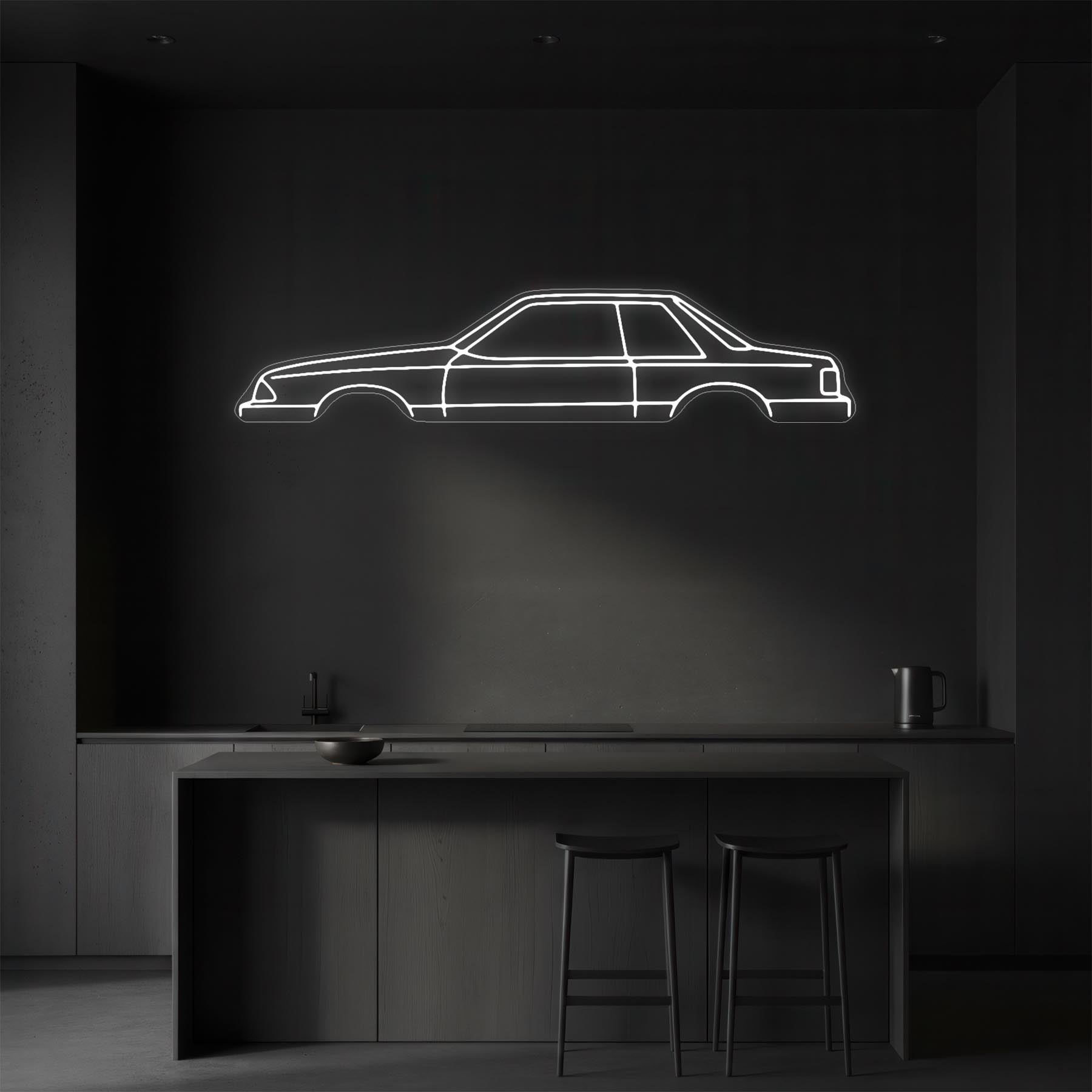 Mustang Notch Back 1993 Neon Silhouette