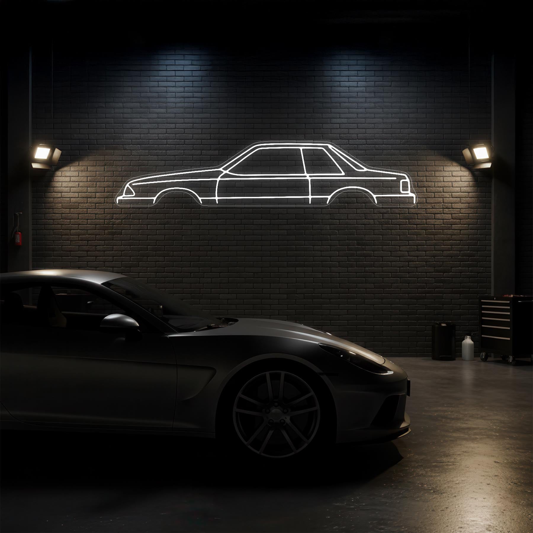 Mustang Notch Back 1993 Neon Silhouette