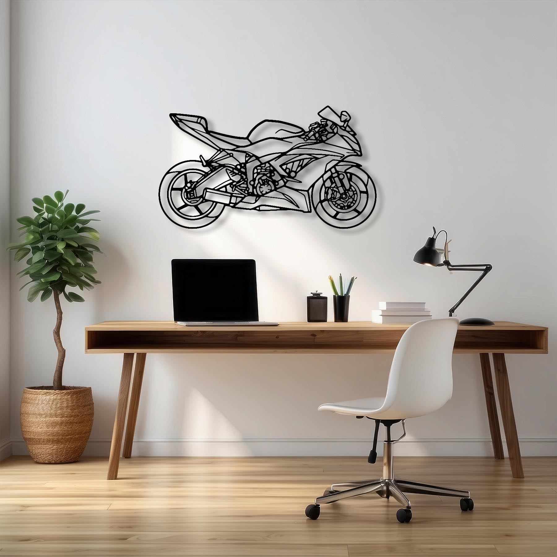 Ninja XR6 (636) 2016 Silhouette Metal Wall Art