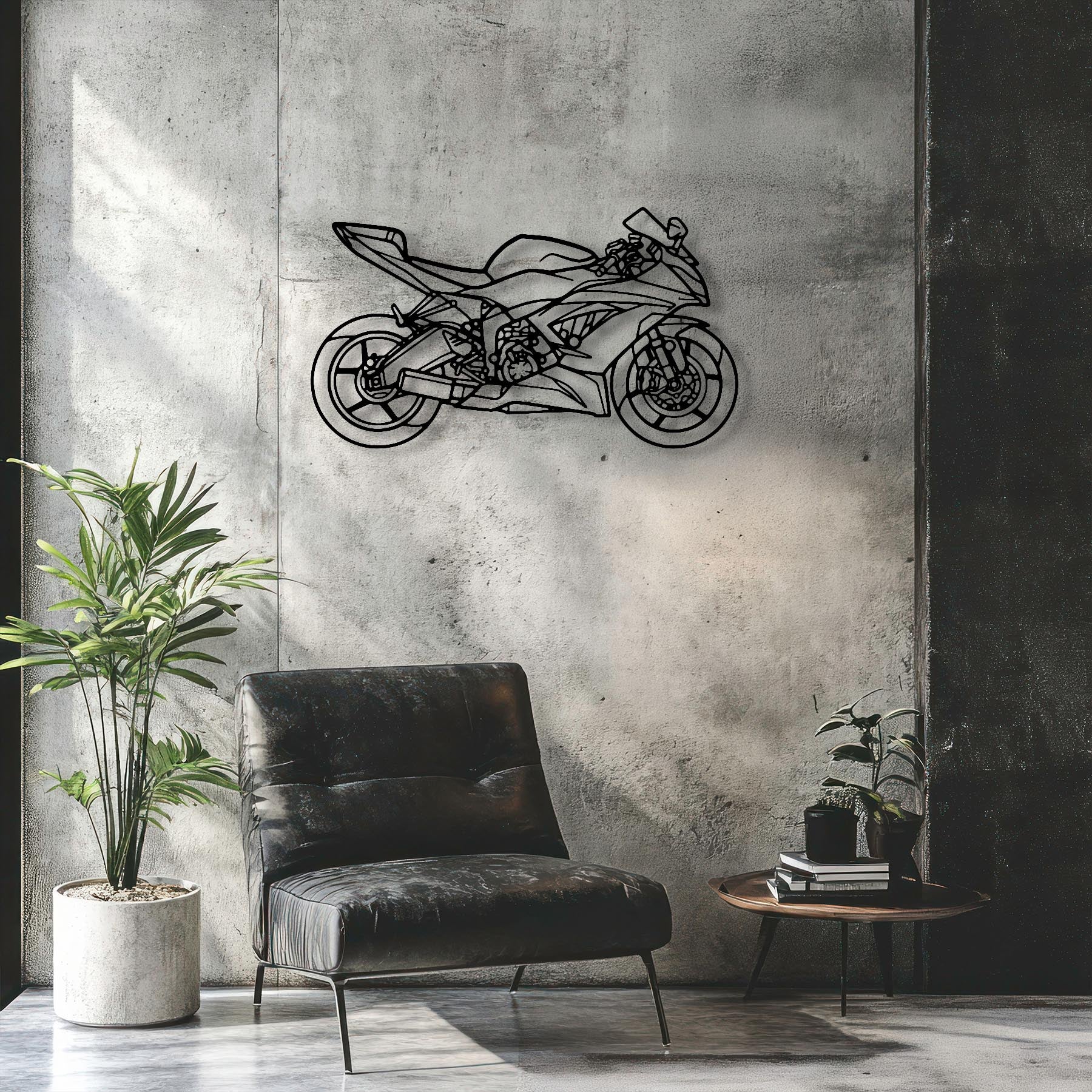 Ninja XR6 (636) 2016 Silhouette Metal Wall Art