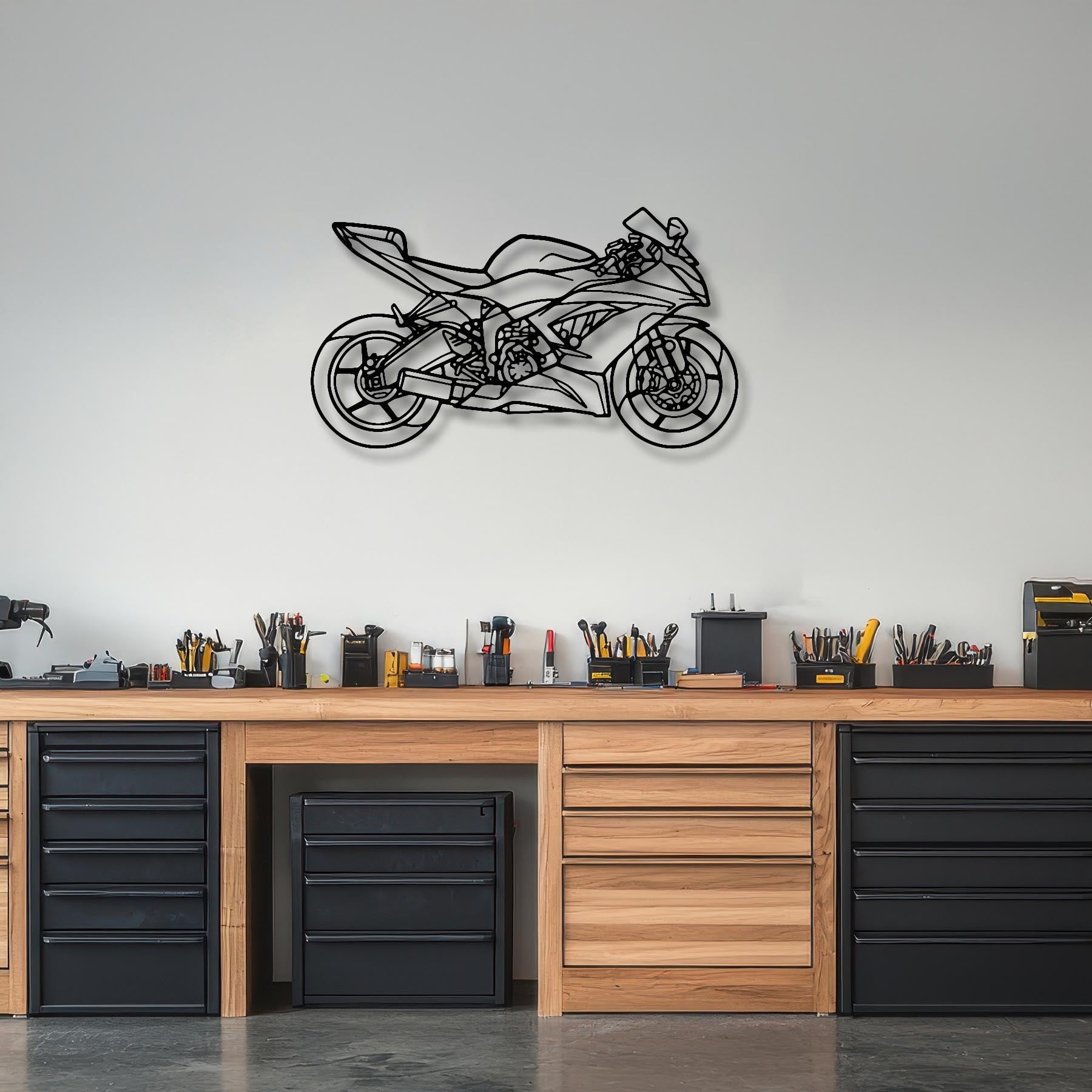 Ninja XR6 (636) 2016 Silhouette Metal Wall Art