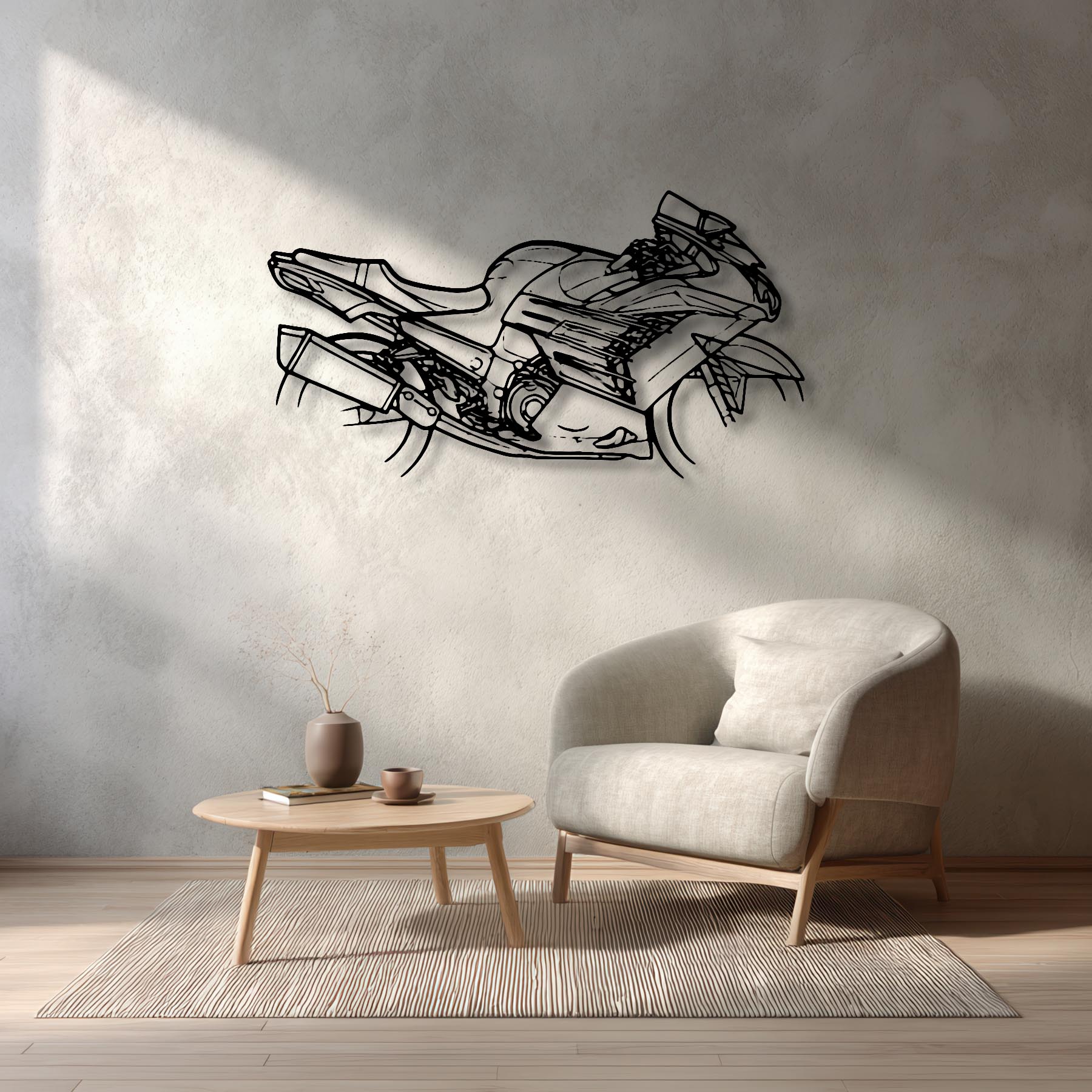 Ninja ZX14R 2016 Silhouette Metal Wall Art