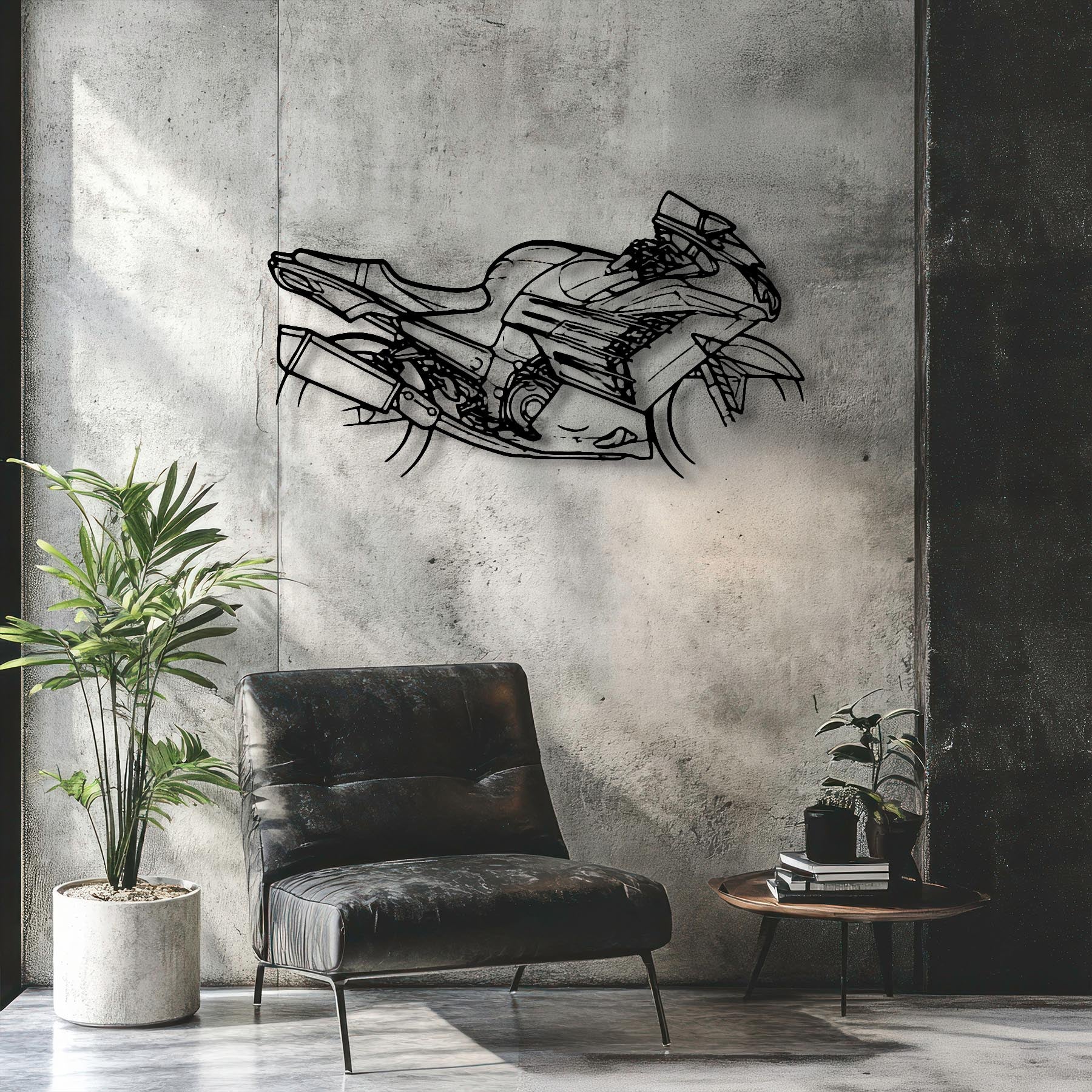 Ninja ZX14R 2016 Silhouette Metal Wall Art