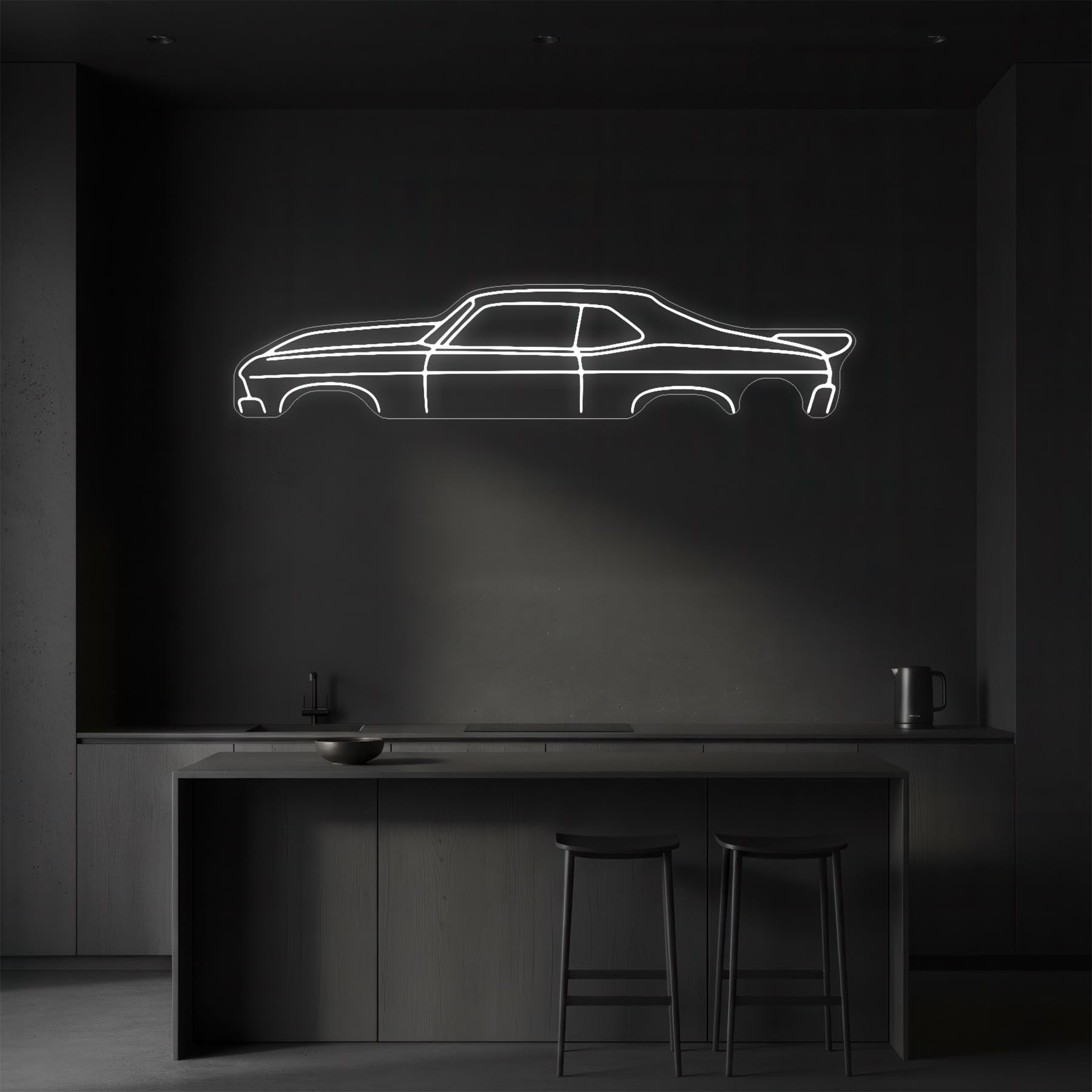 Nova 1970 Neon Silhouette