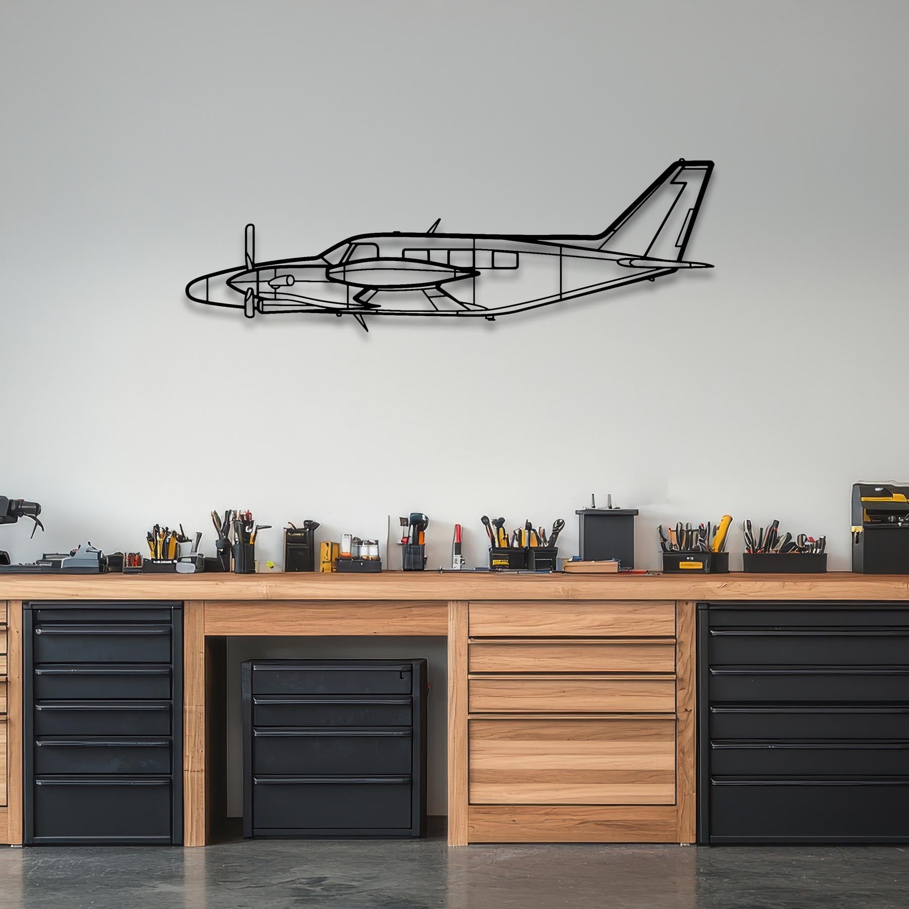 PA-31T Cheyenne Metal Aircraft Wall Art - NCP0239