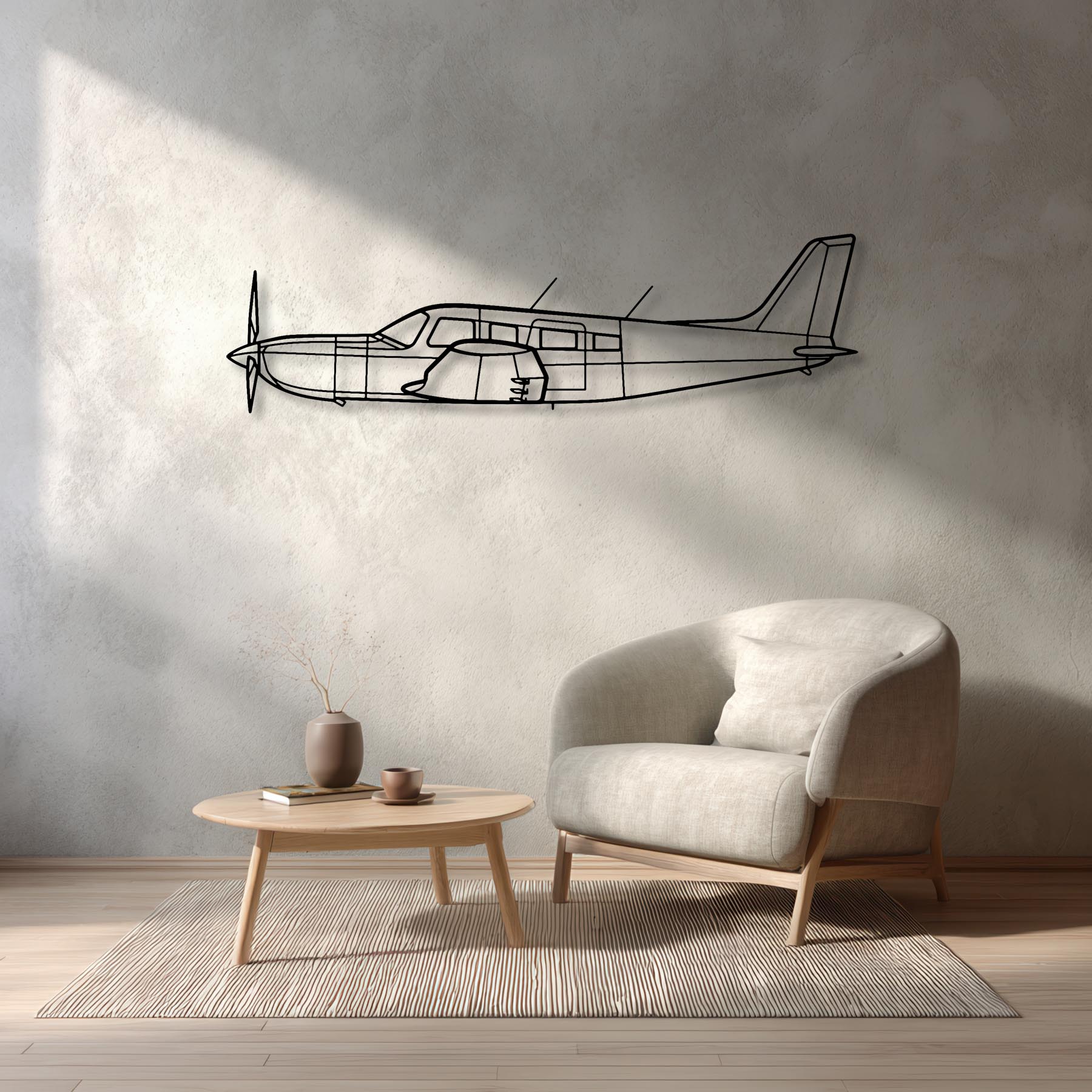 PA-32R-301 Saratoga HP II Metal Aircraft Wall Art - NCP0437