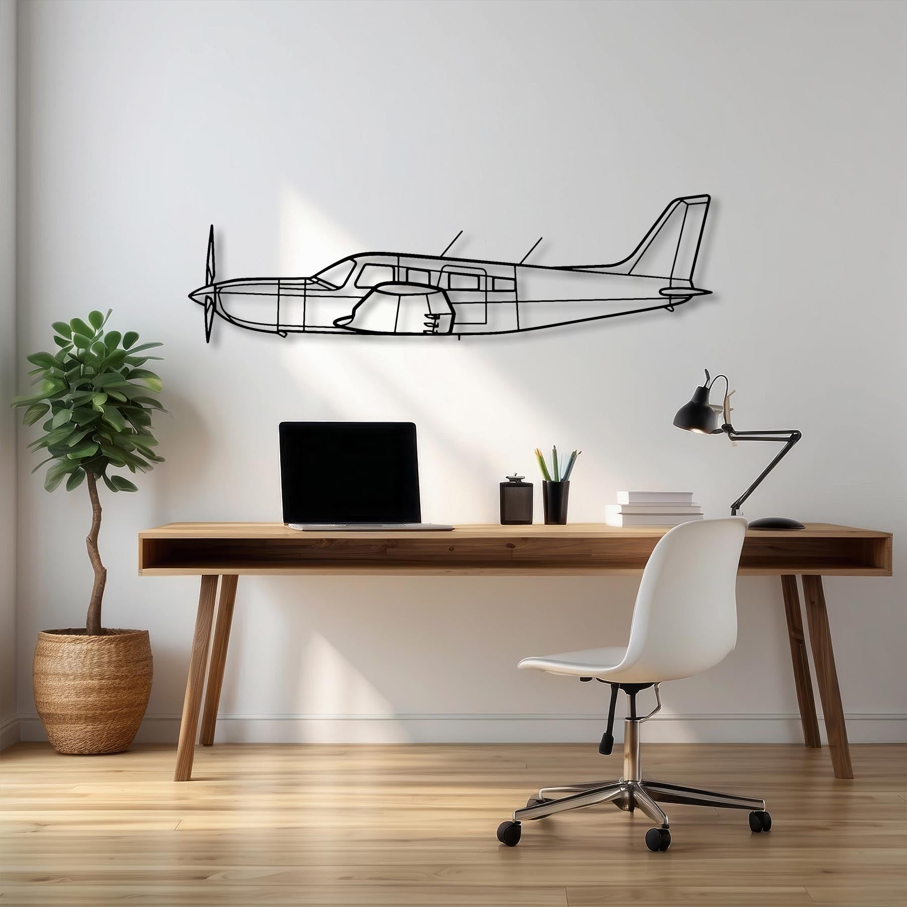 PA-32R-301 Saratoga HP II Metal Aircraft Wall Art - NCP0437