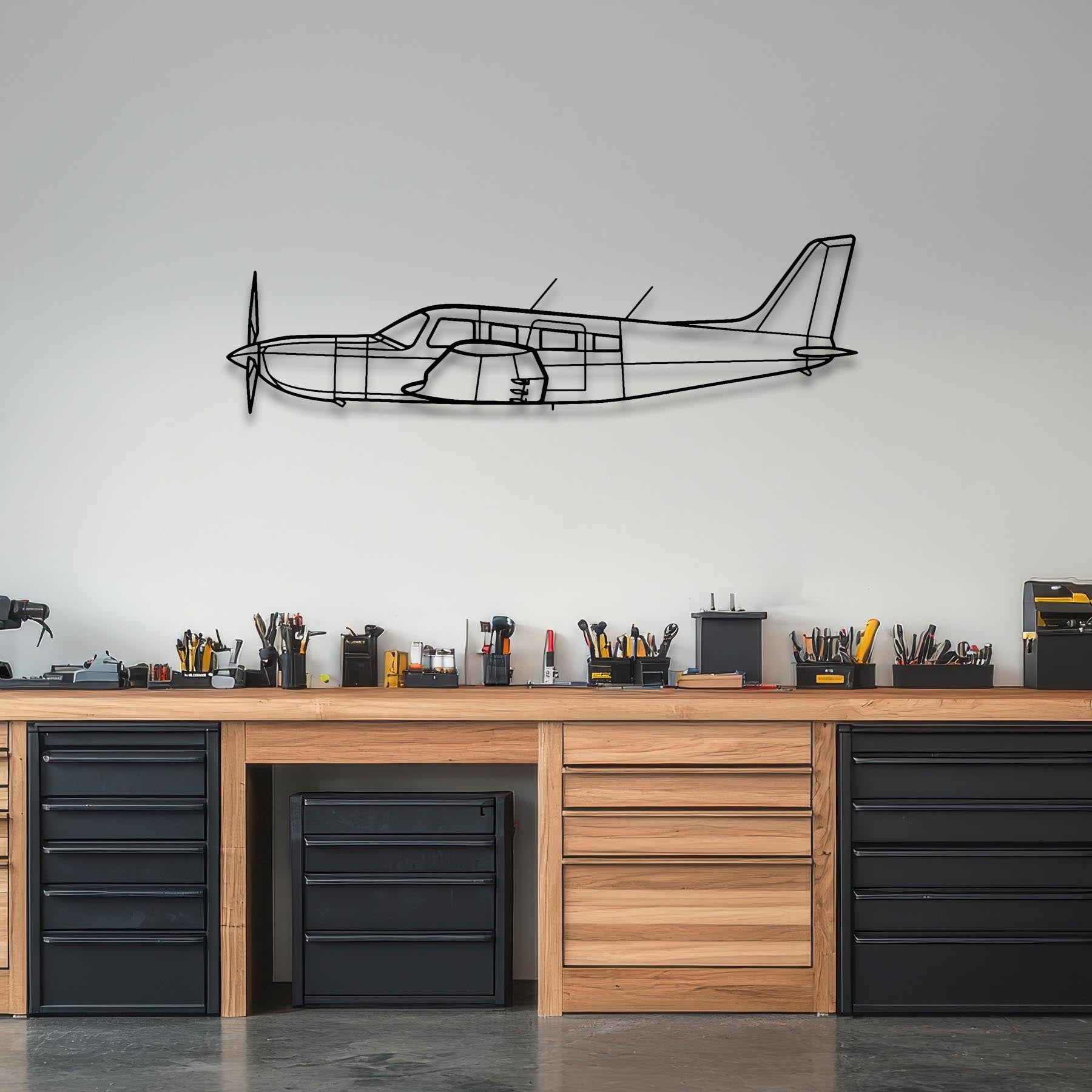 PA-32R-301 Saratoga HP II Metal Aircraft Wall Art - NCP0437