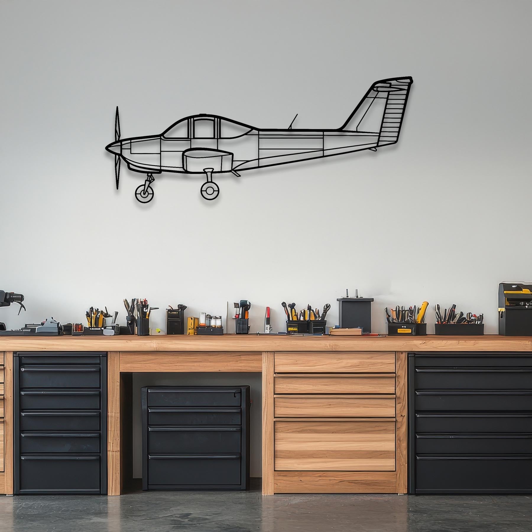 PA-38 Tomahawk Metal Aircraft Wall Art - NCP0240