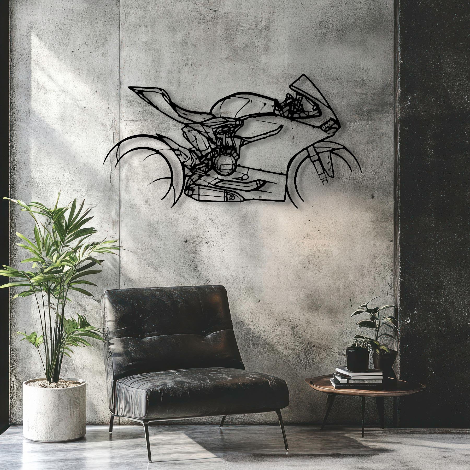 Panigale 1199 R 2013 Silhouette Metal Wall Art
