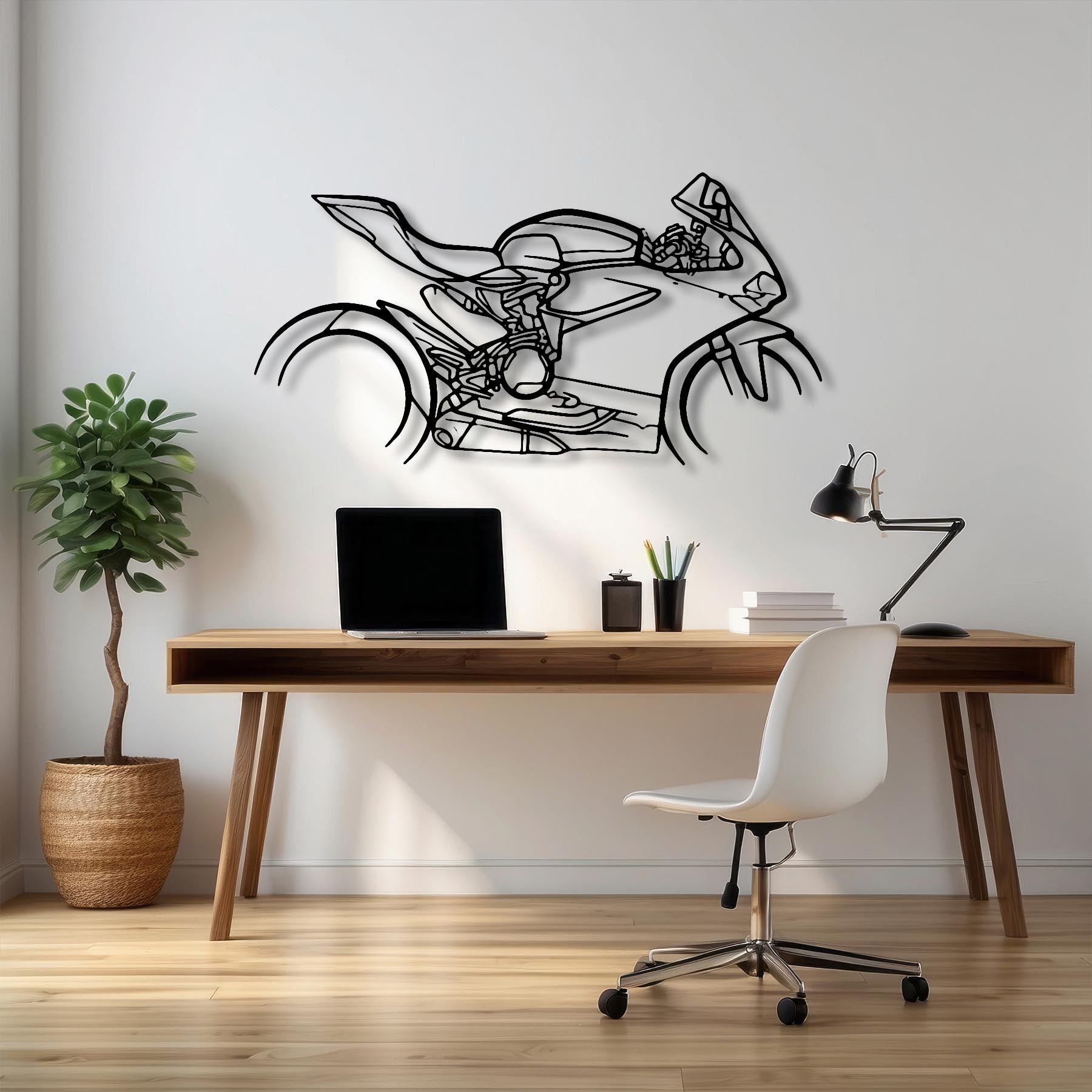 Panigale 1299 2015 Silhouette Metal Wall Art
