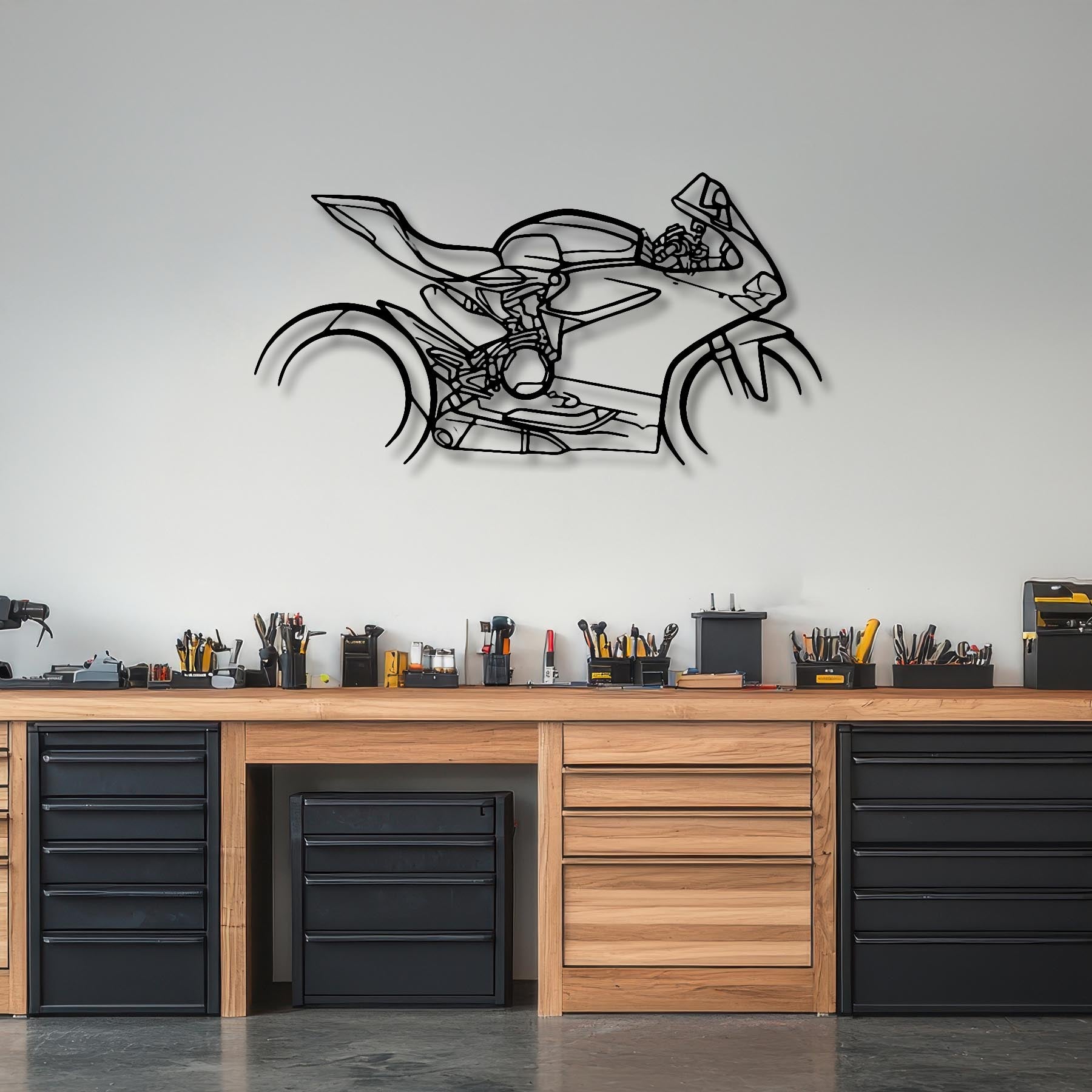 Panigale 1299 2015 Silhouette Metal Wall Art