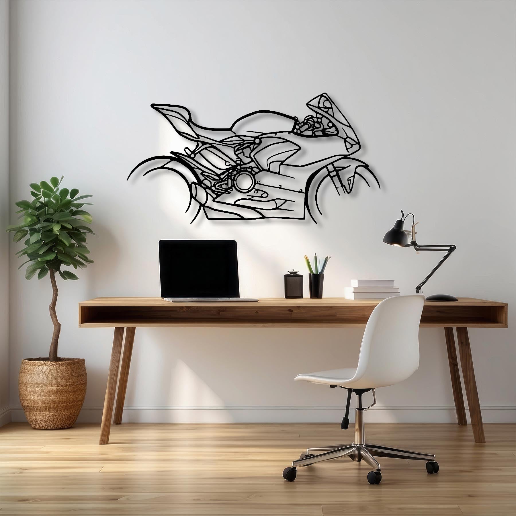 Panigale V2 2021 Silhouette Metal Wall Art