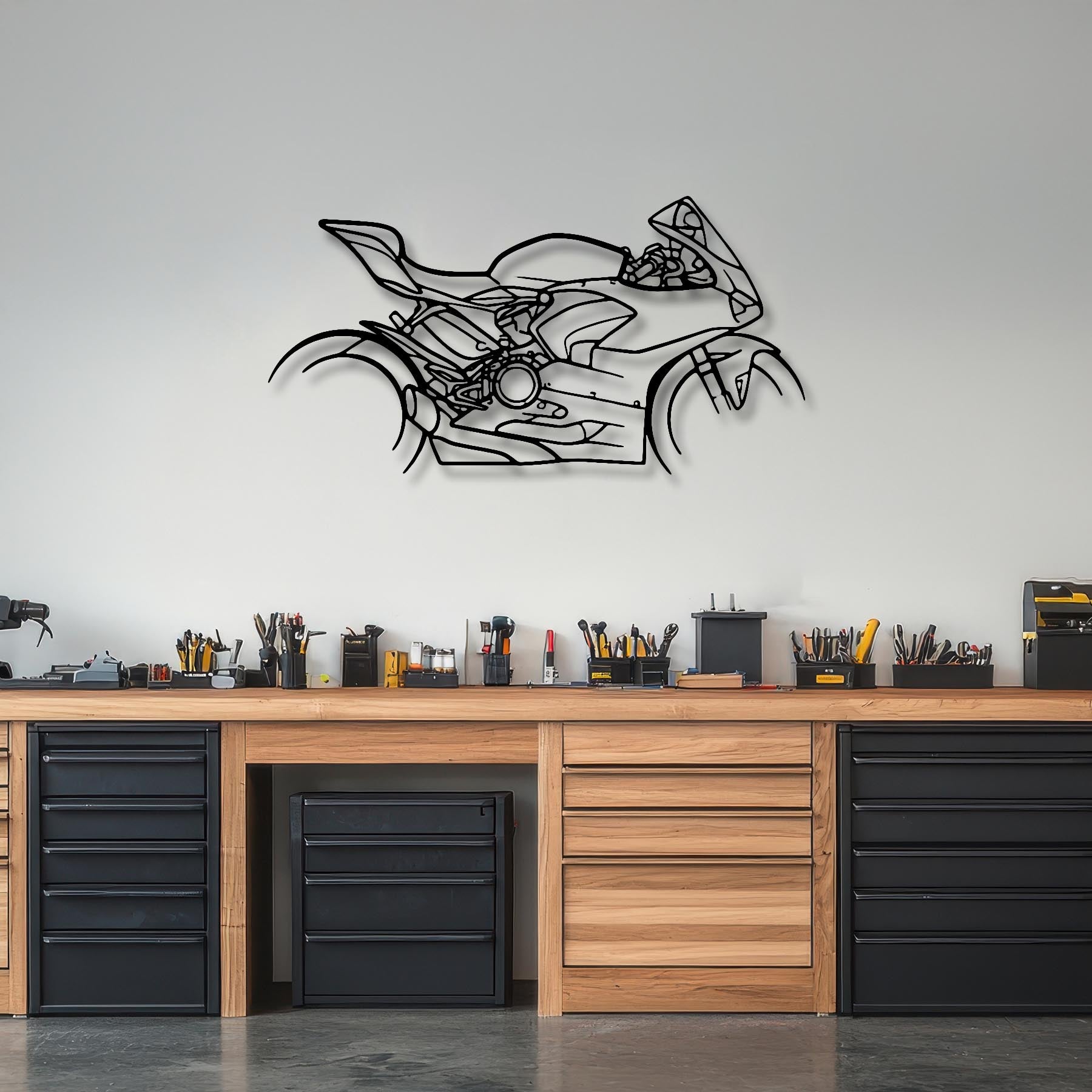 Panigale V2 2021 Silhouette Metal Wall Art