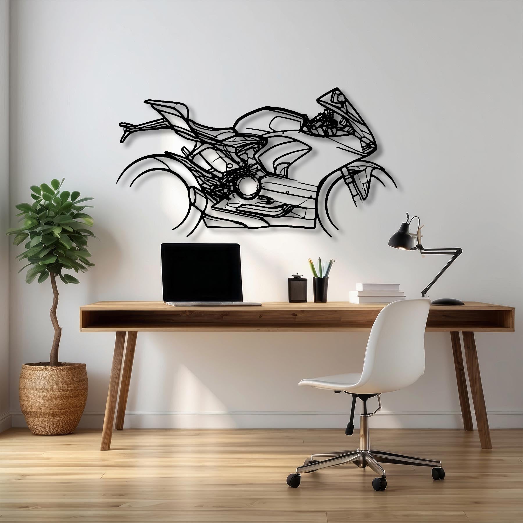 Panigale V2 2022 Silhouette Metal Wall Art