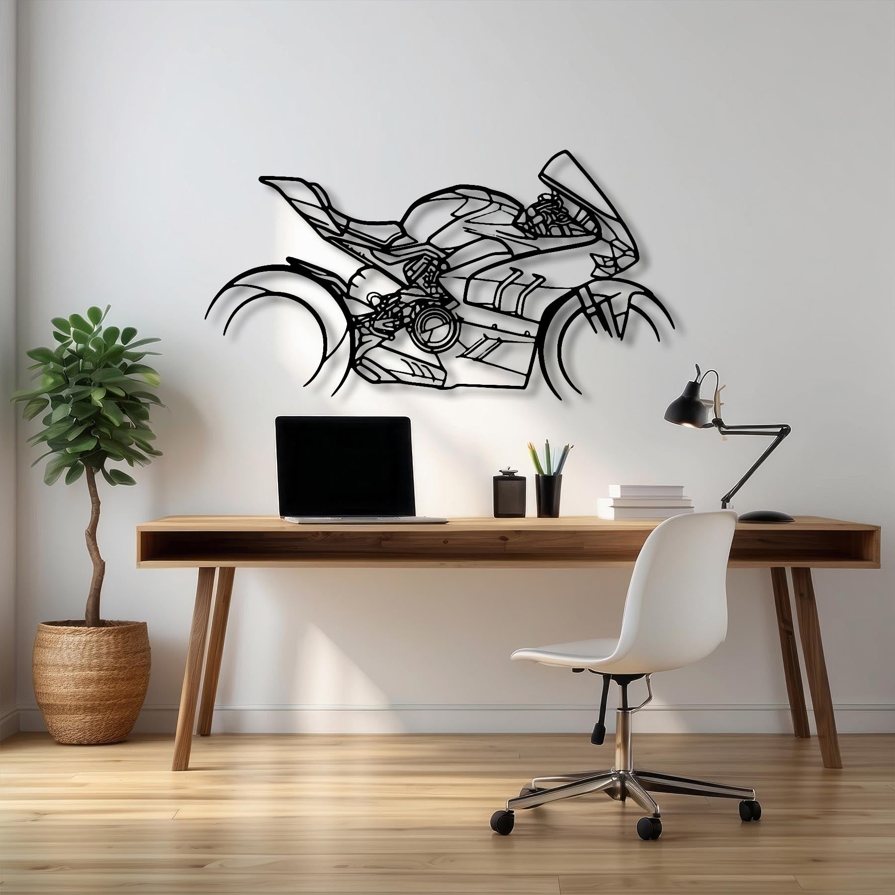 Panigale V4 SP2 2022 Silhouette Metal Wall Art
