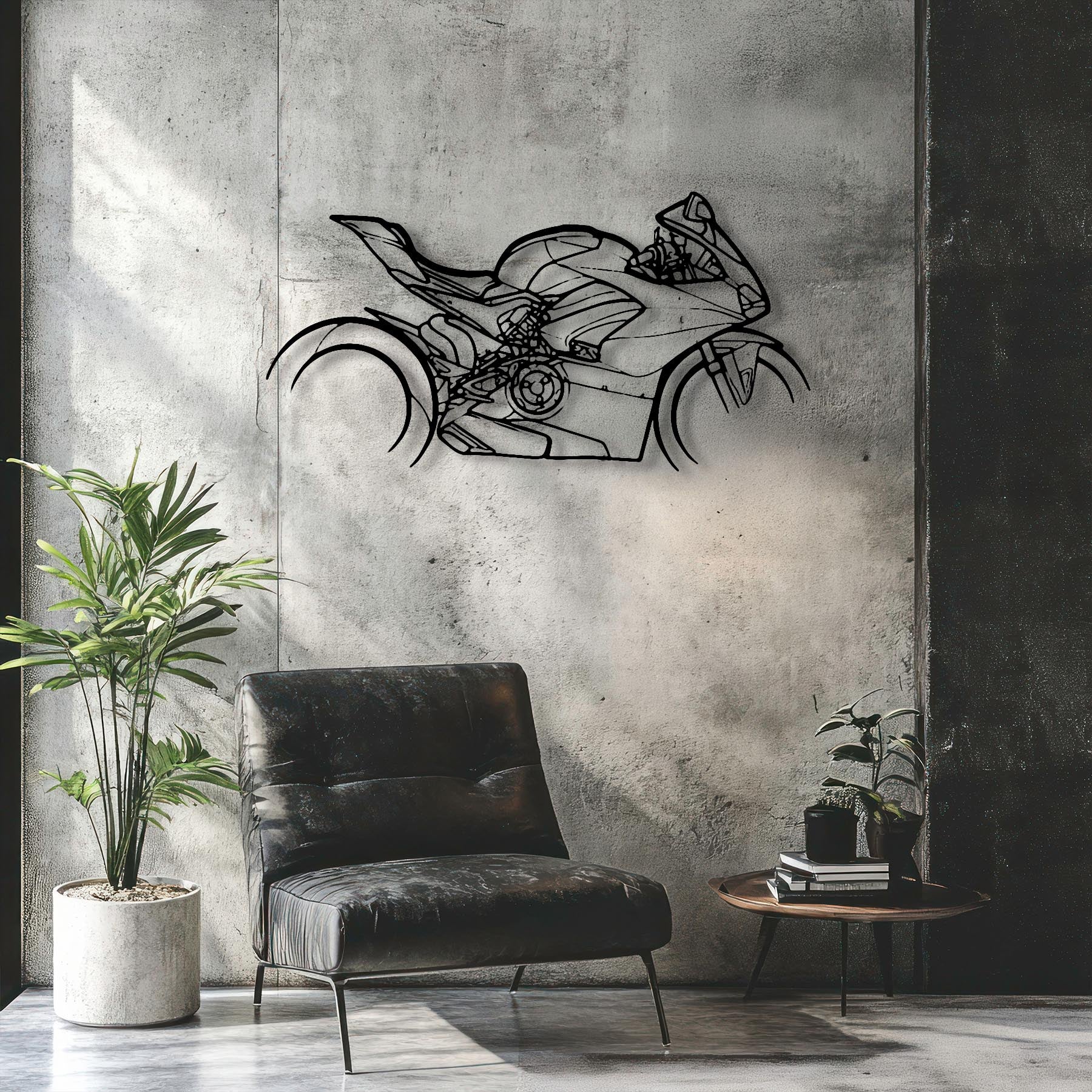 Panigale V4 S BG 2018 Silhouette Metal Wall Art