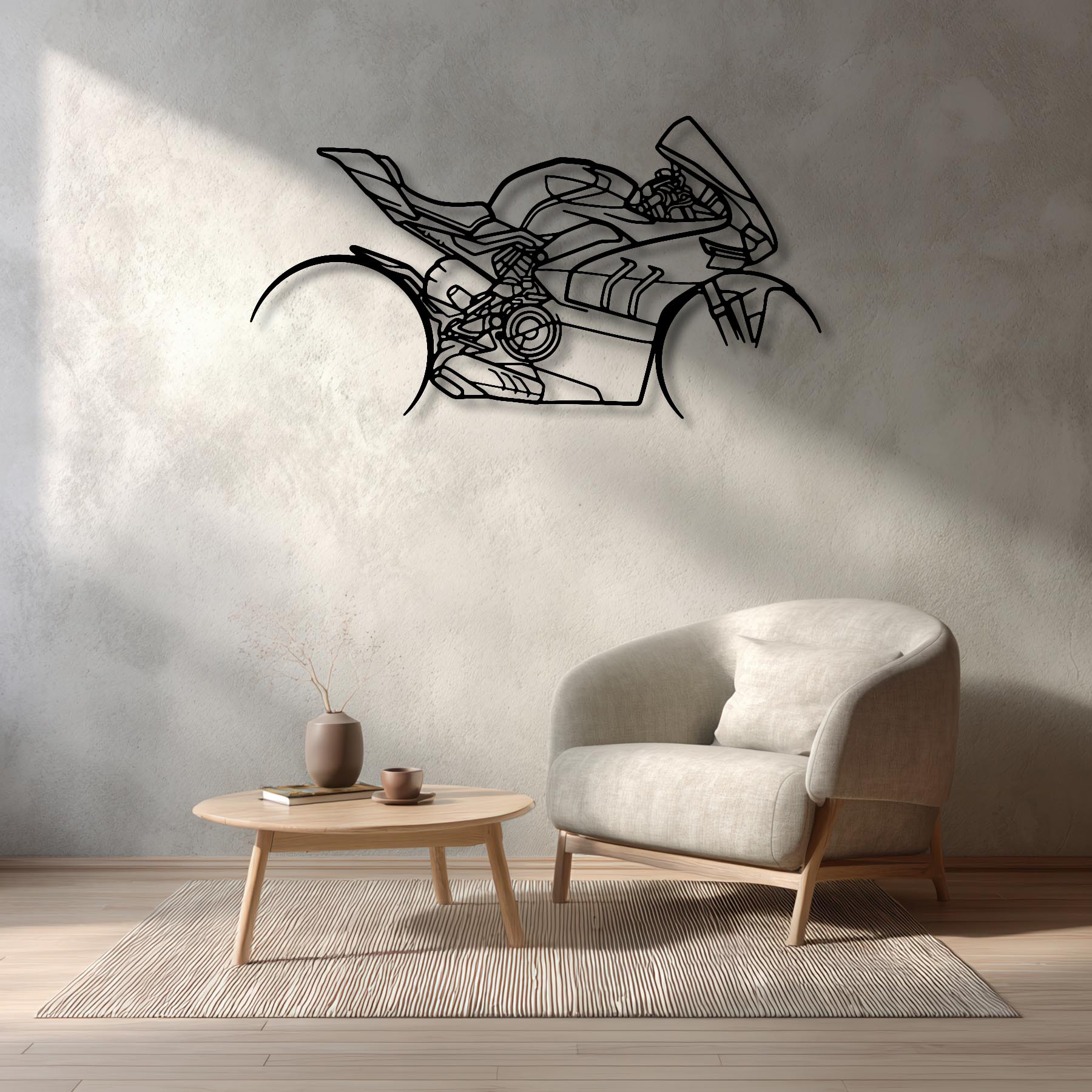 Panigale v4sp Silhouette Metal Wall Art