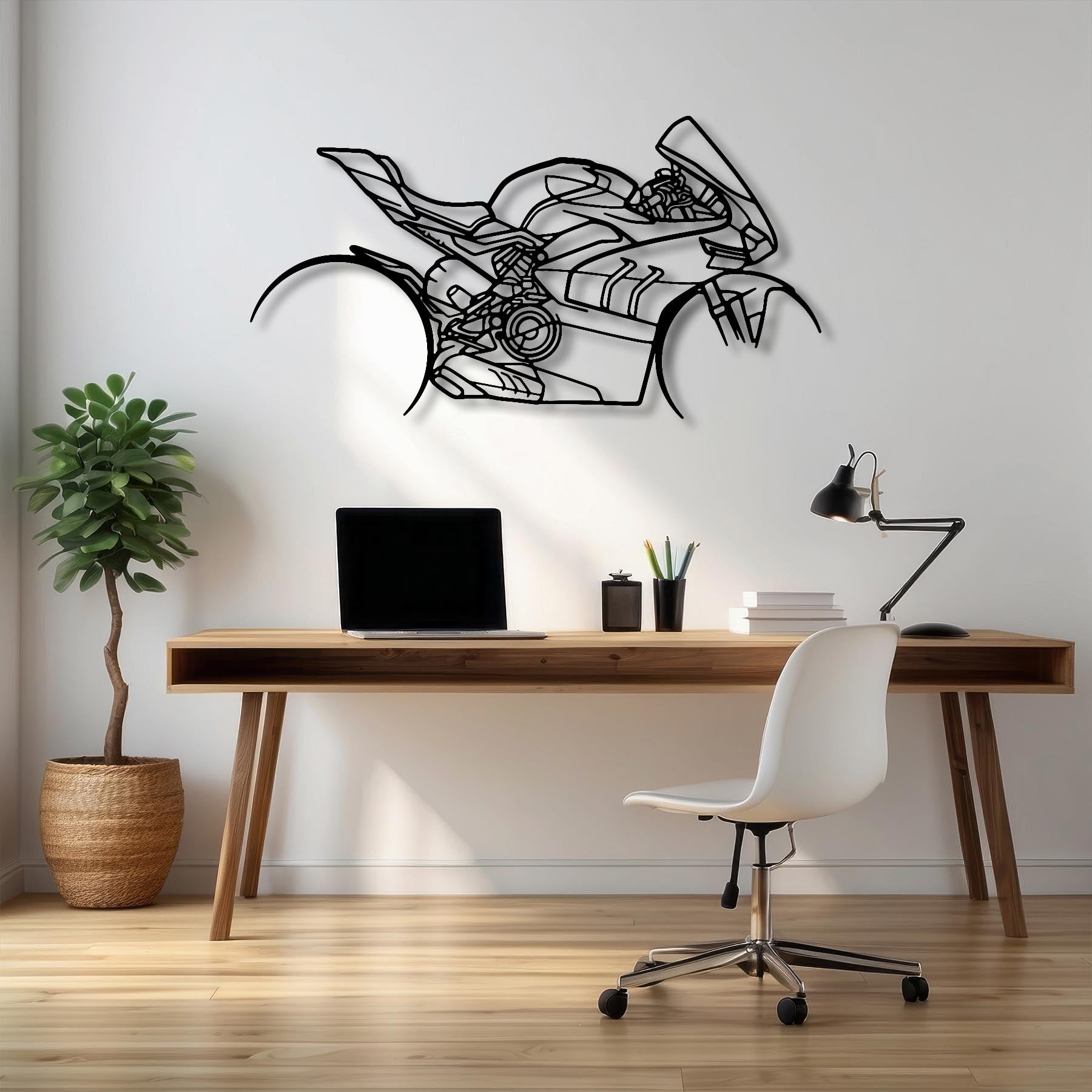 Panigale v4sp Silhouette Metal Wall Art