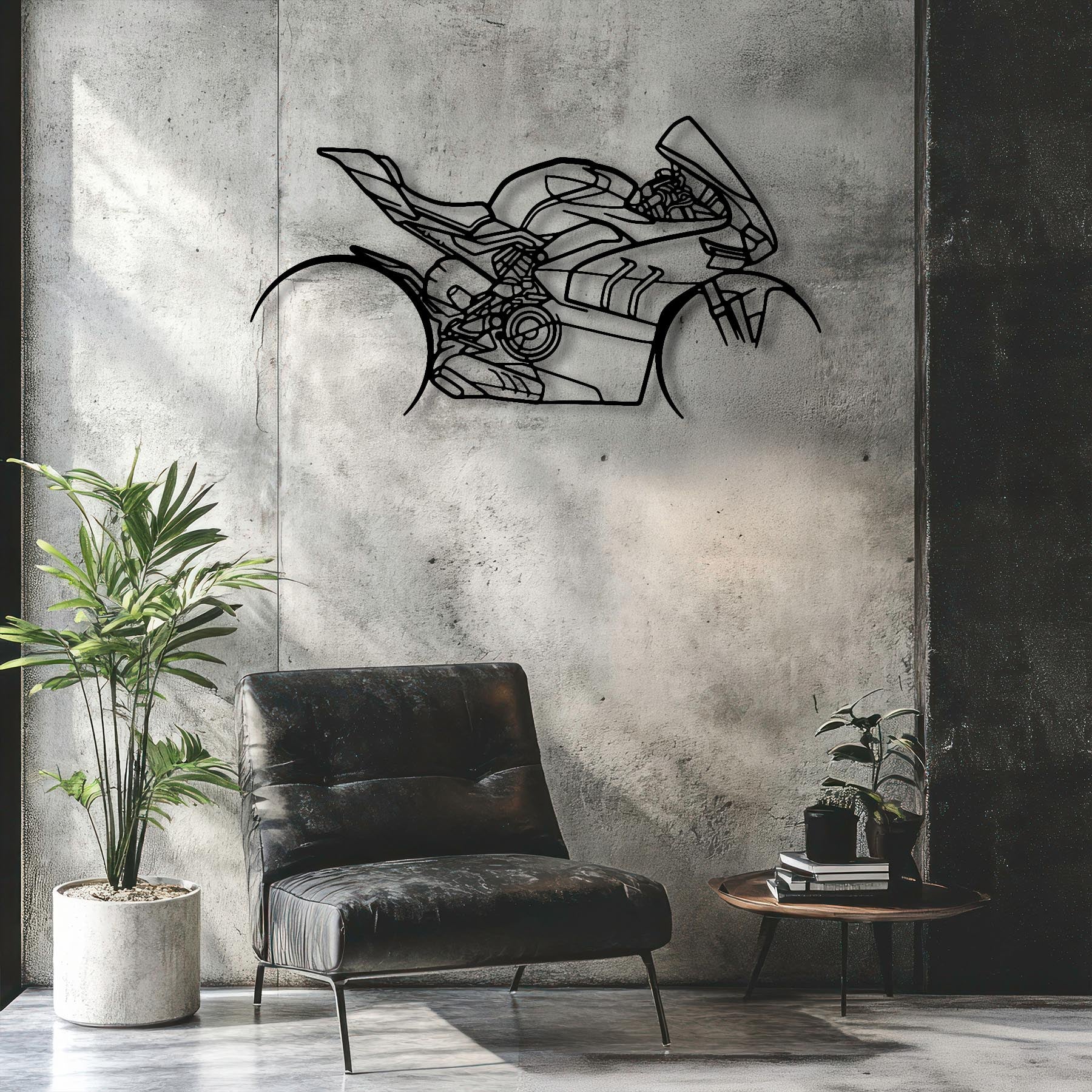 Panigale v4sp Silhouette Metal Wall Art