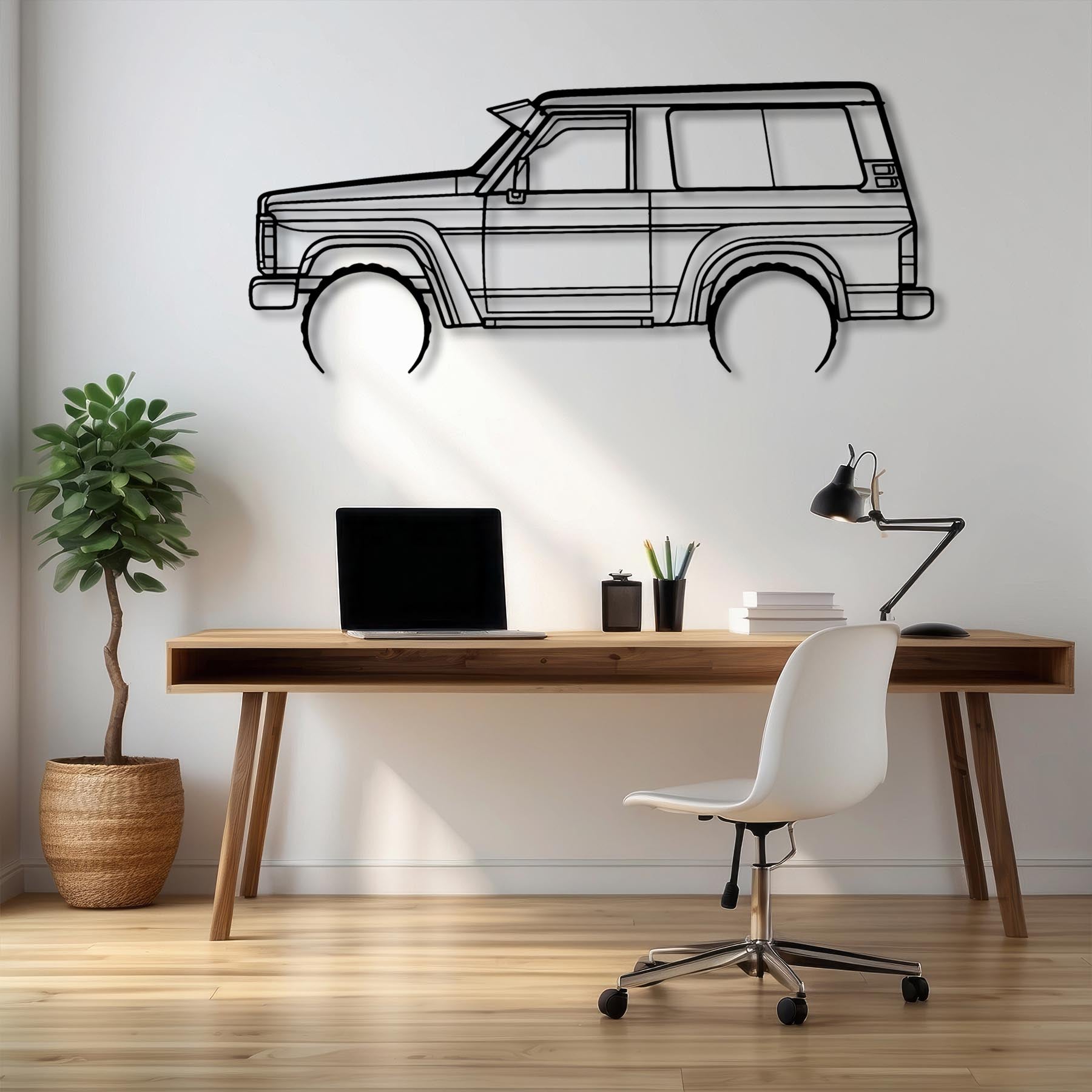 Patrol GQ 1988 Detailed Silhouette Metal Wall Art