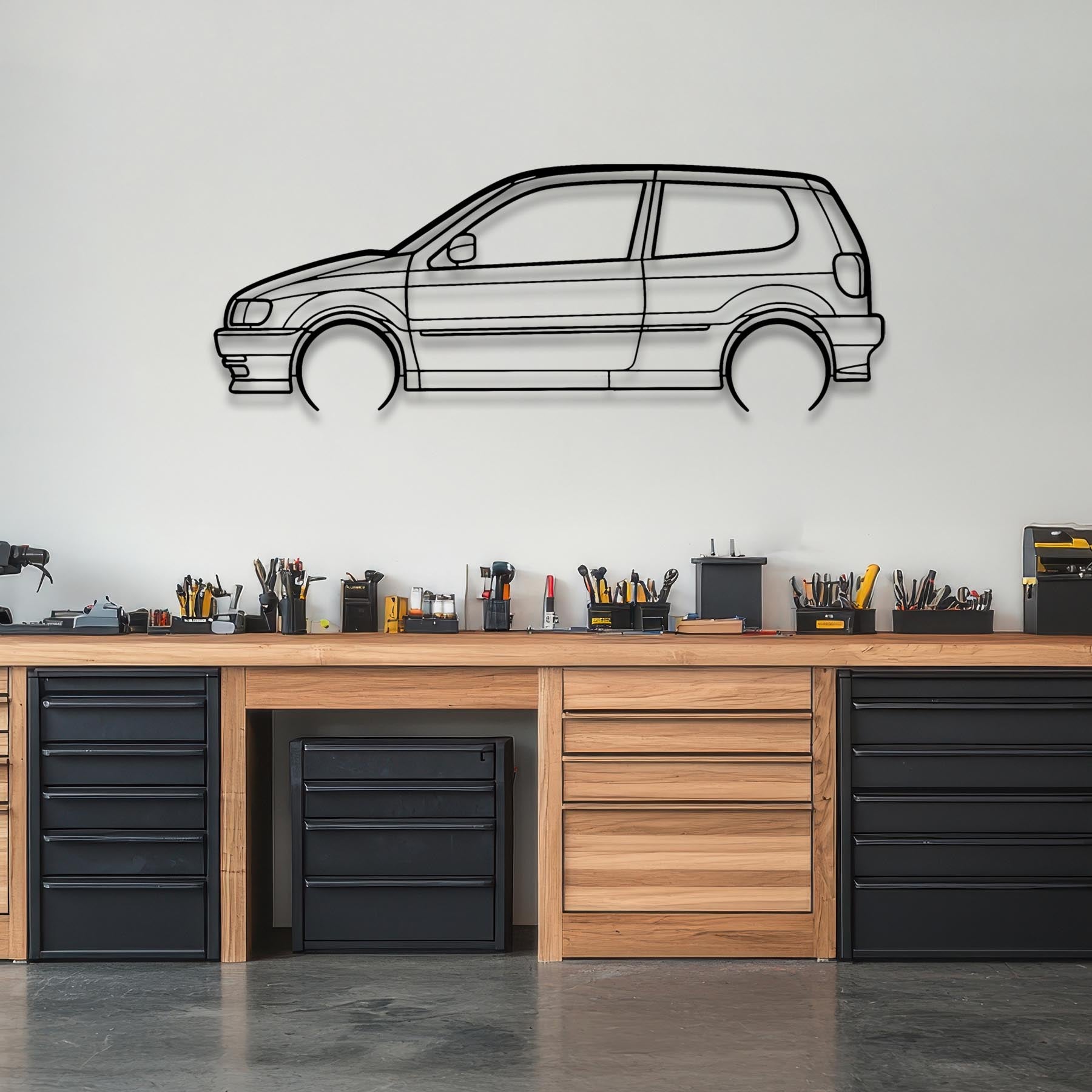 Polo 1995 Detailed Silhouette Metal Wall Art