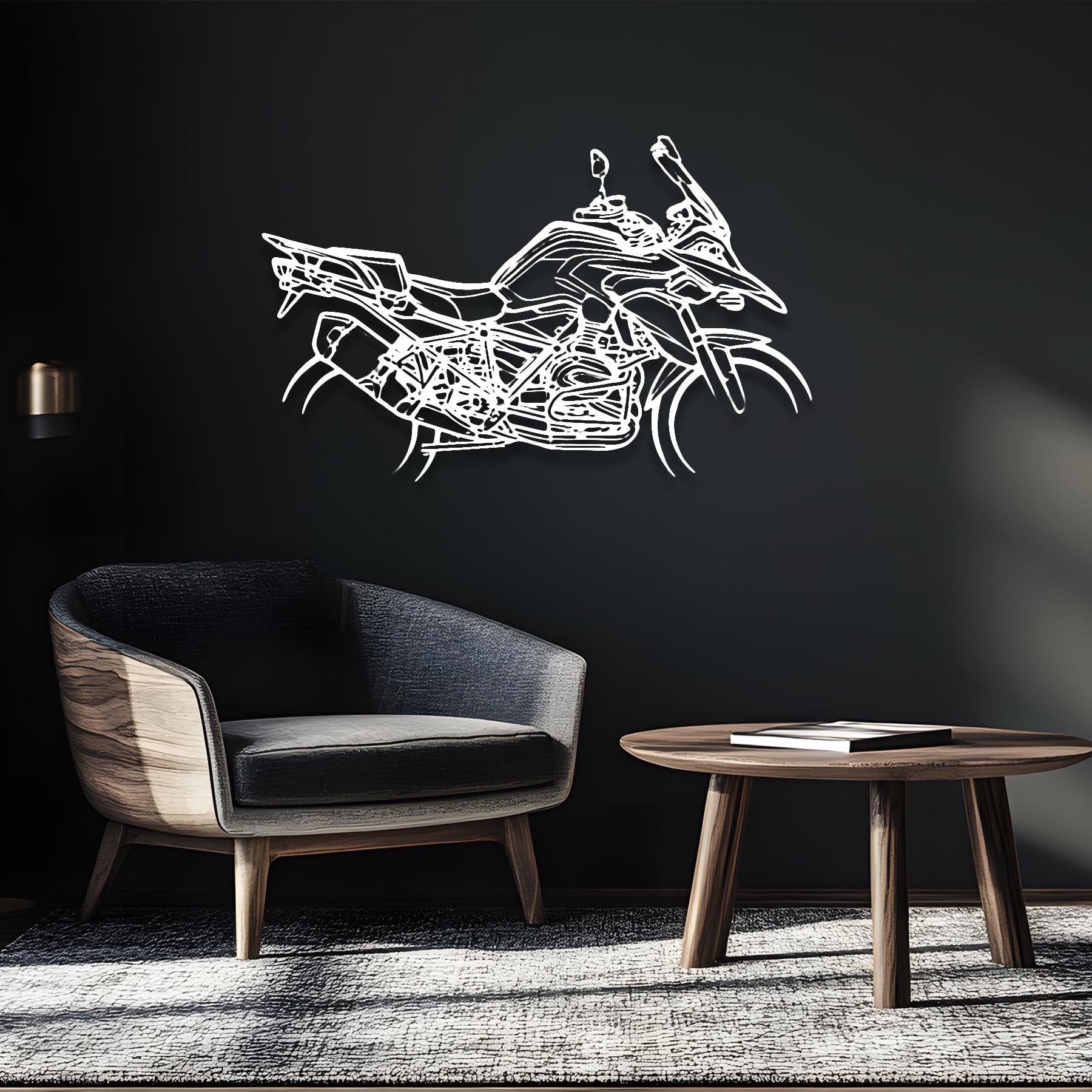 R1200GS 2013 Silhouette Metal Wall Art