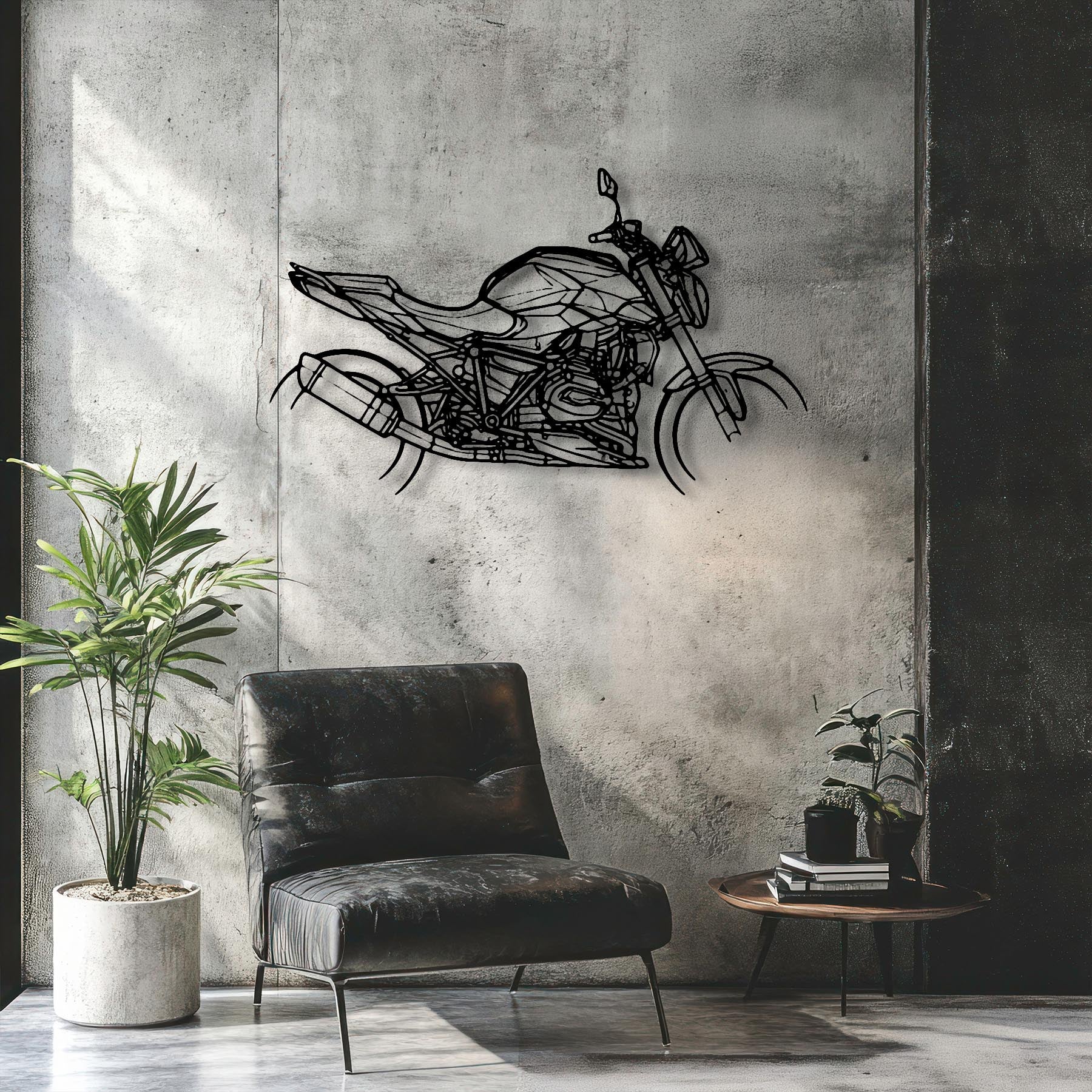 R1200R 2015 Silhouette Metal Wall Art