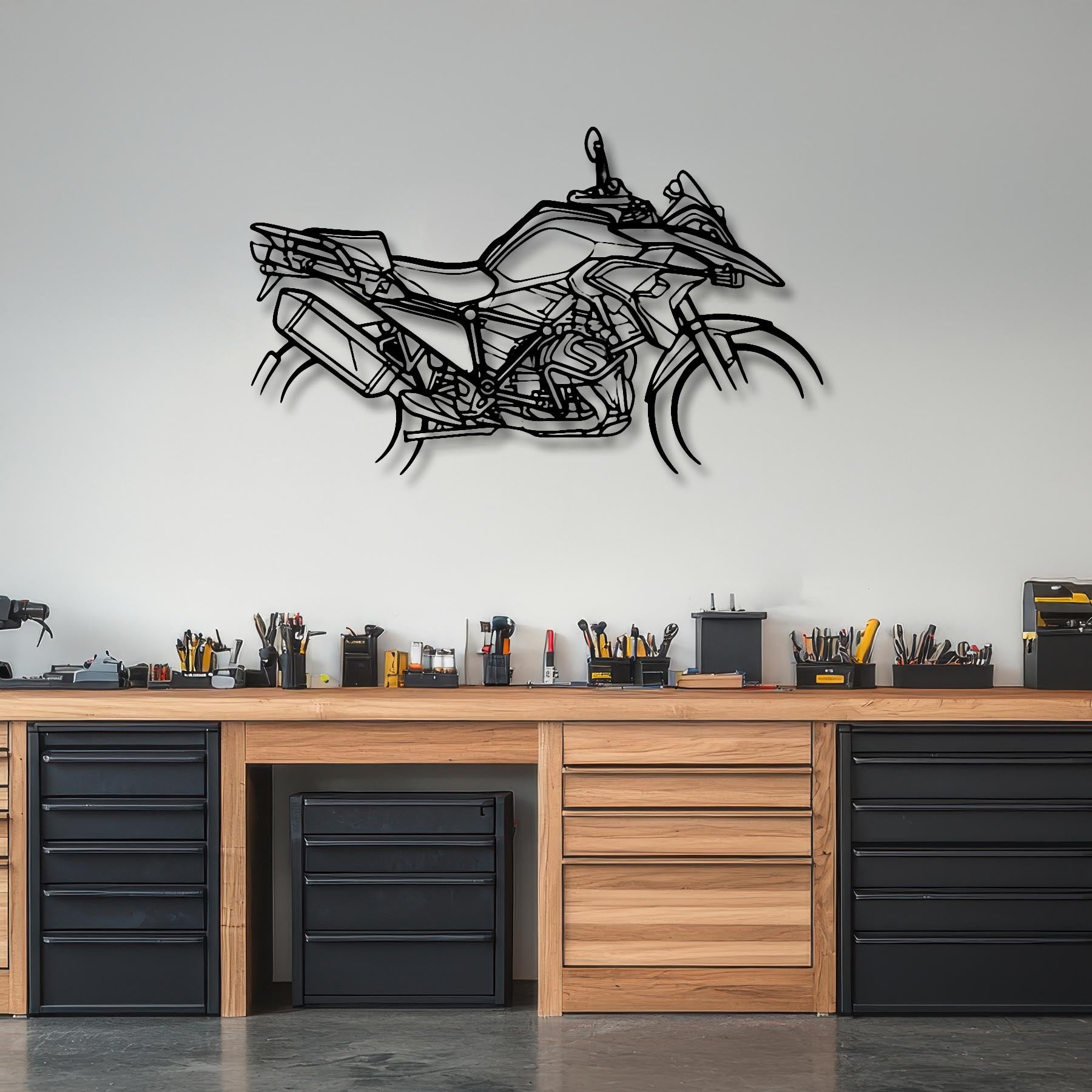 R1250 GS Silhouette Metal Wall Art