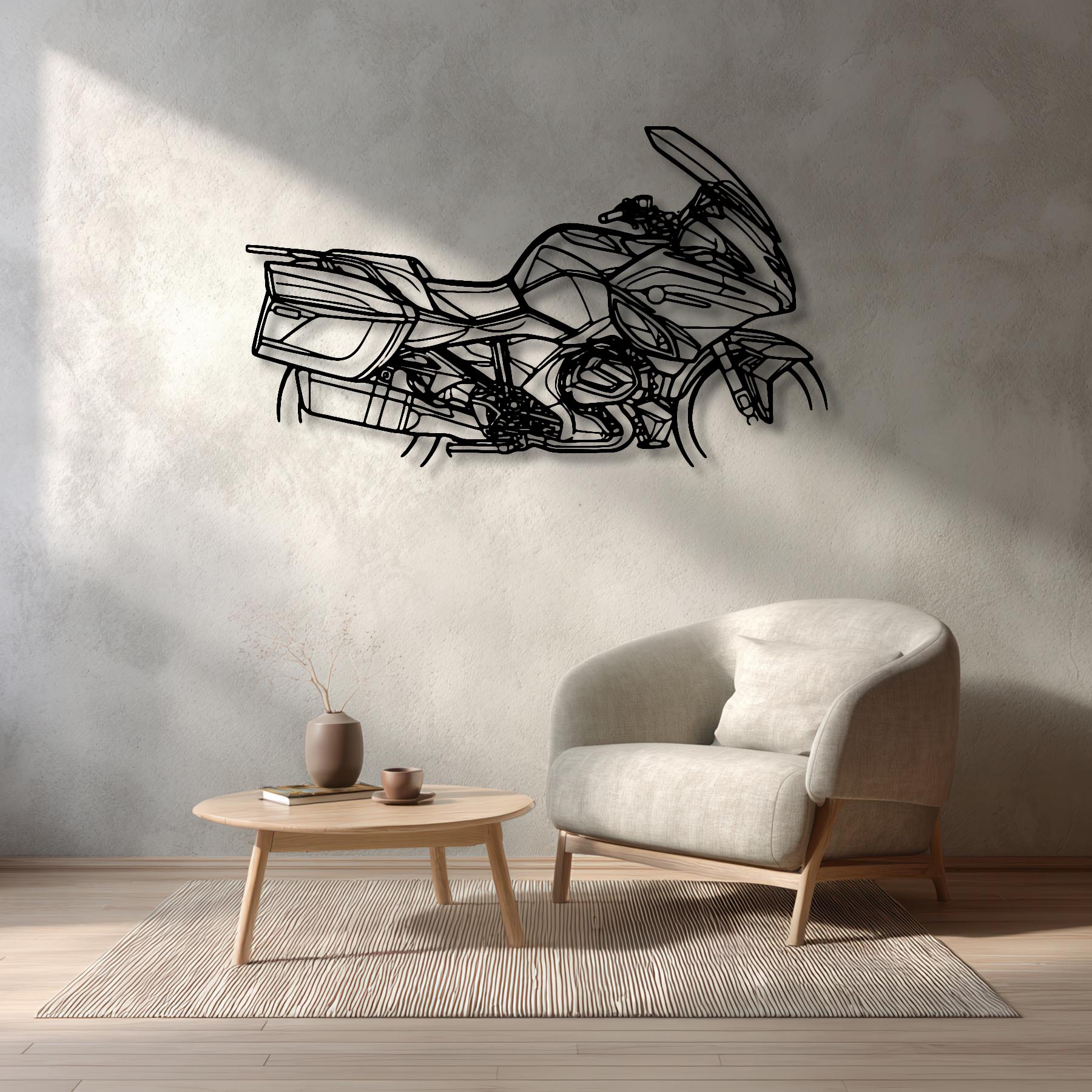 R1250 RT 2023 Silhouette Metal Wall Art