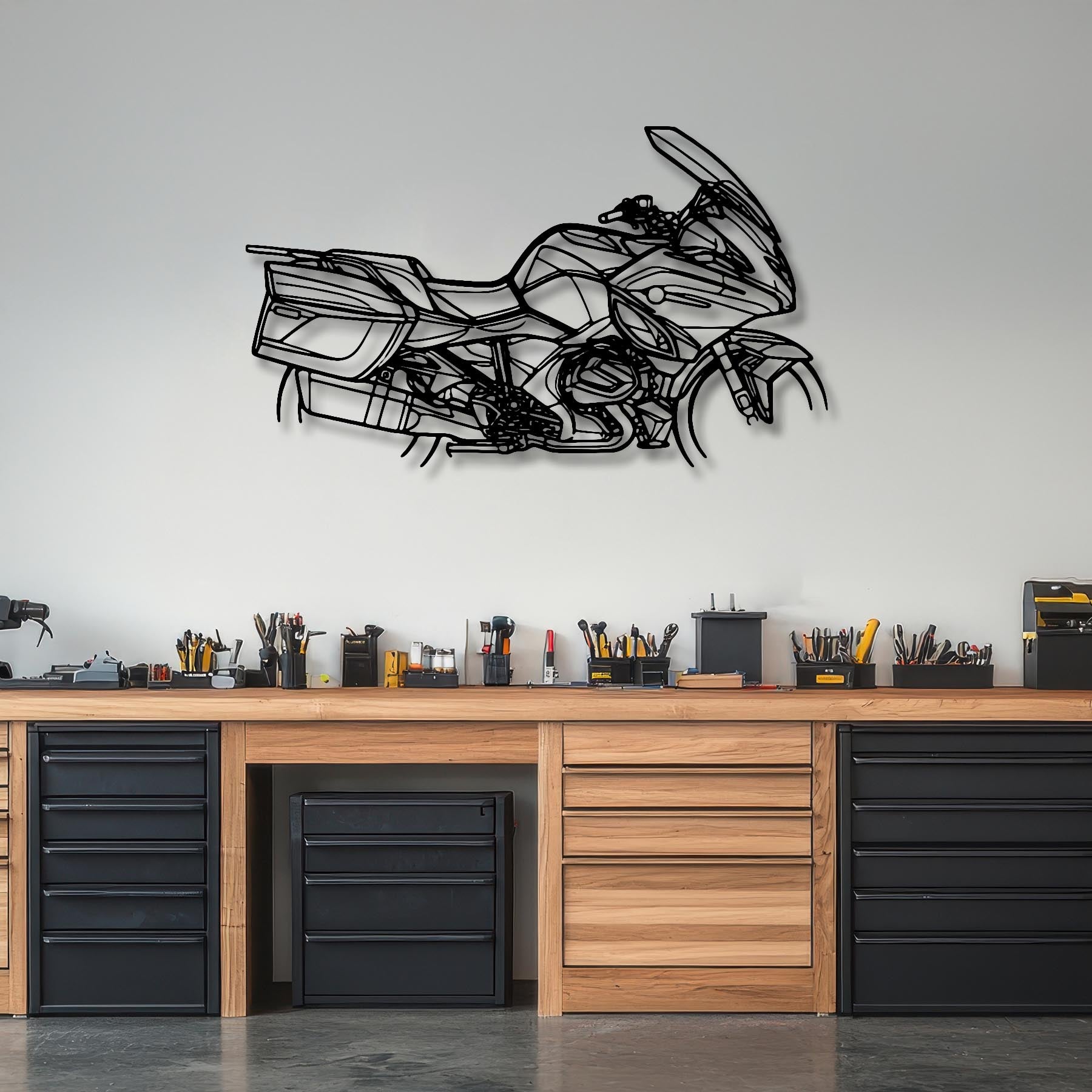 R1250 RT 2023 Silhouette Metal Wall Art