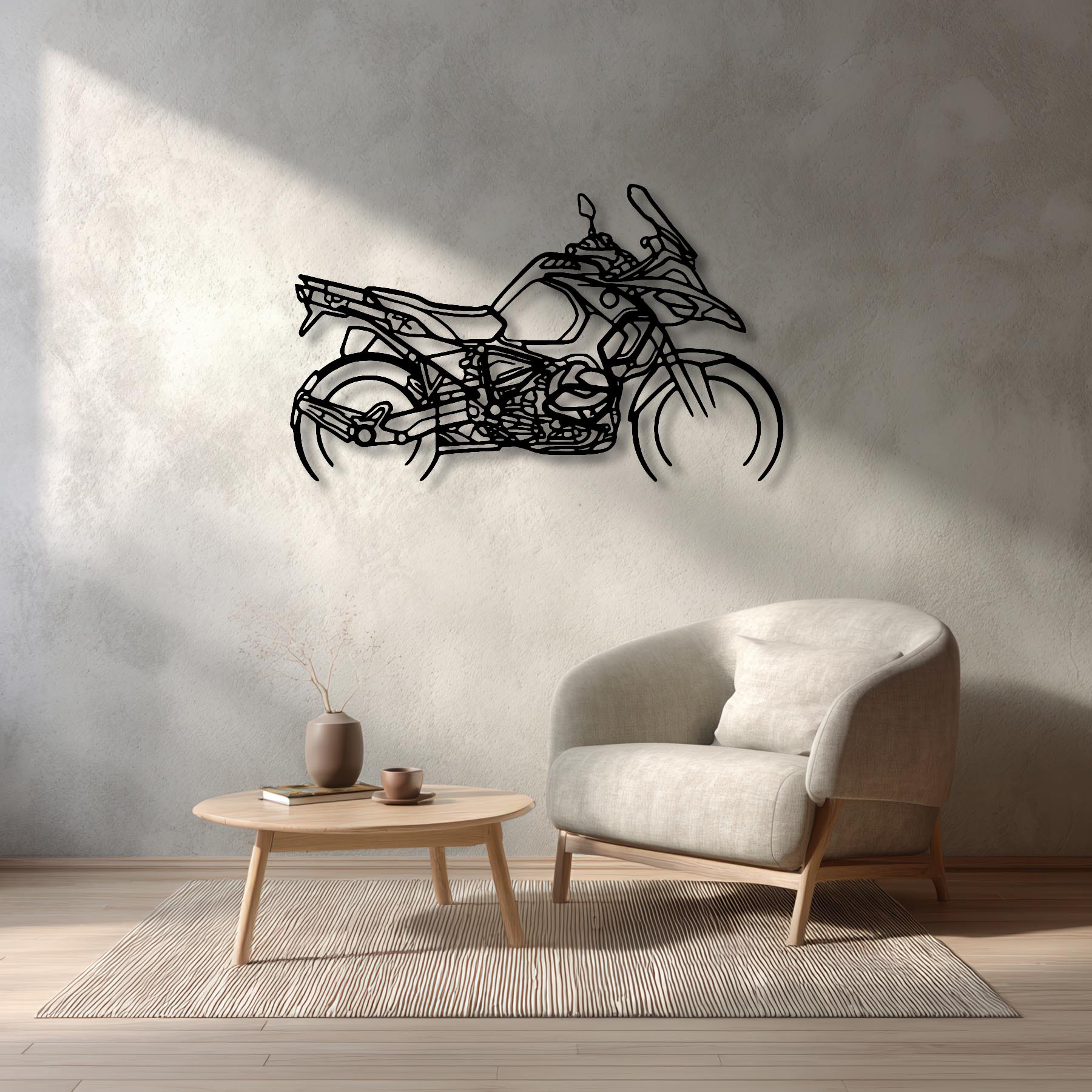 R1250 Silhouette Metal Wall Art
