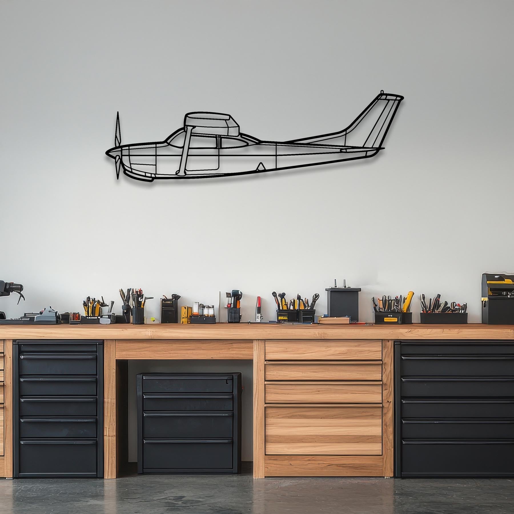 R182 Metal Aircraft Wall Art - NCP0121