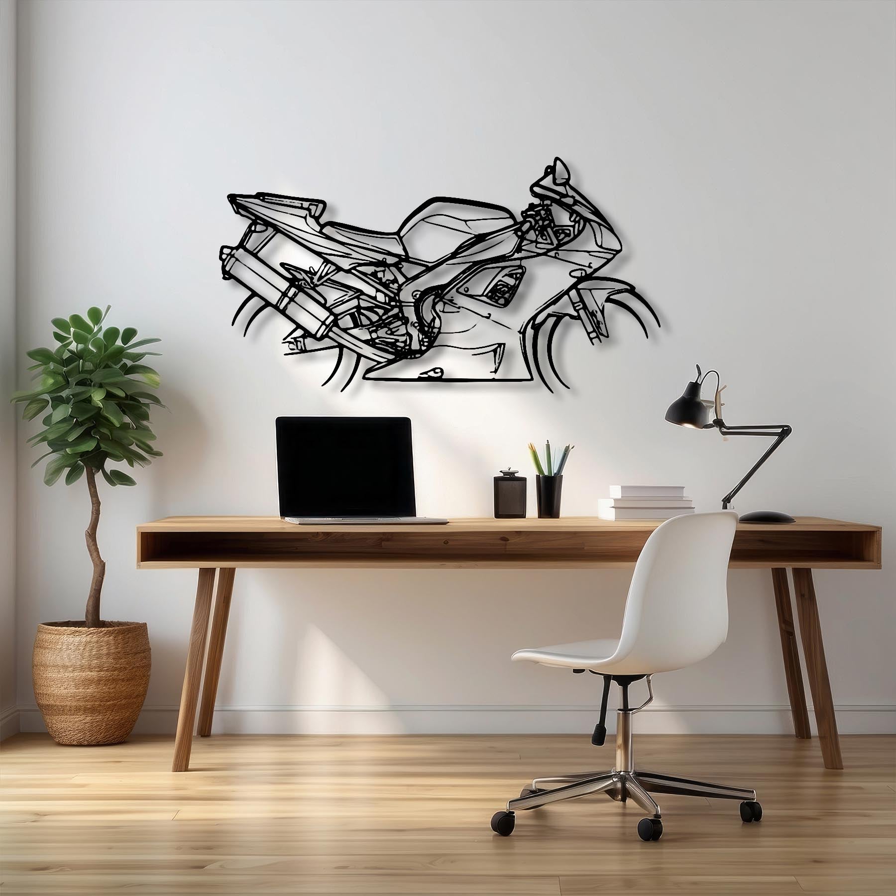 R1 2001 Silhouette Metal Wall Art