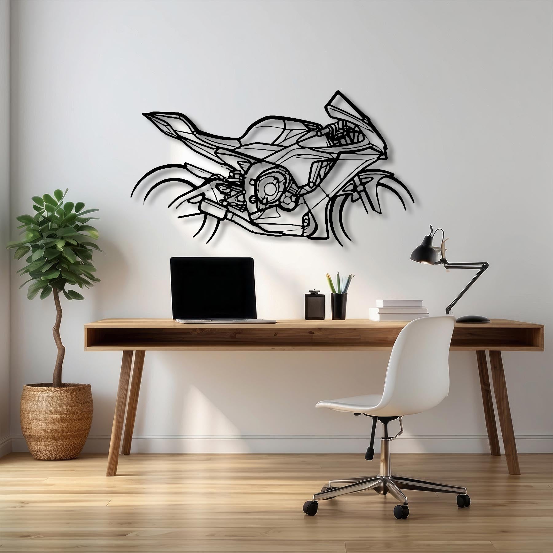 R1 2021 RN65 Silhouette Metal Wall Art