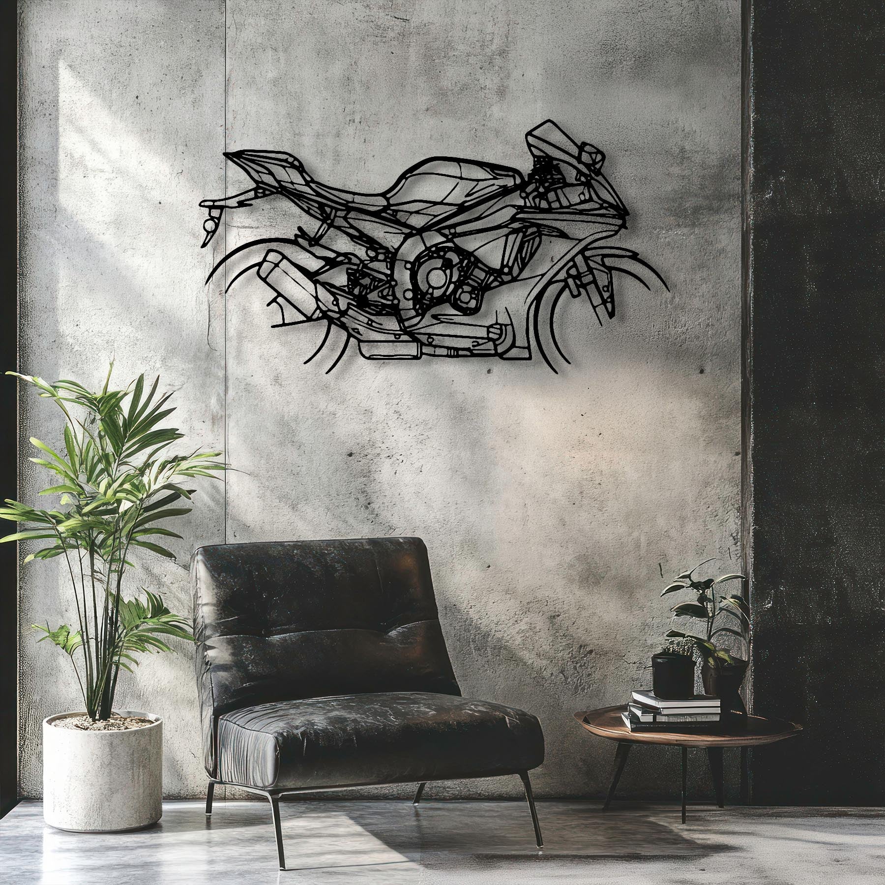 R1 M 2017 Silhouette Metal Wall Art