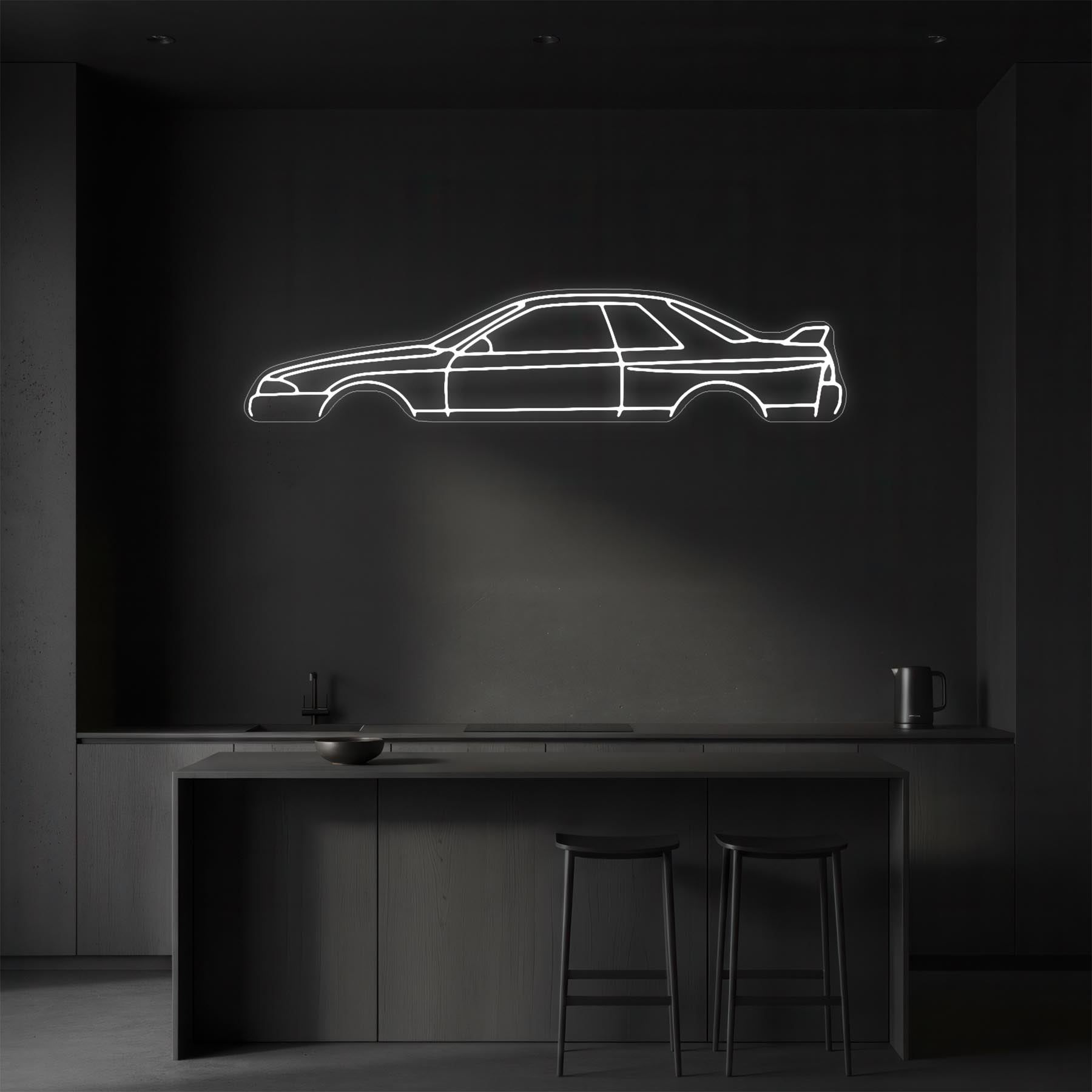 R32 GTR Neon Silhouette