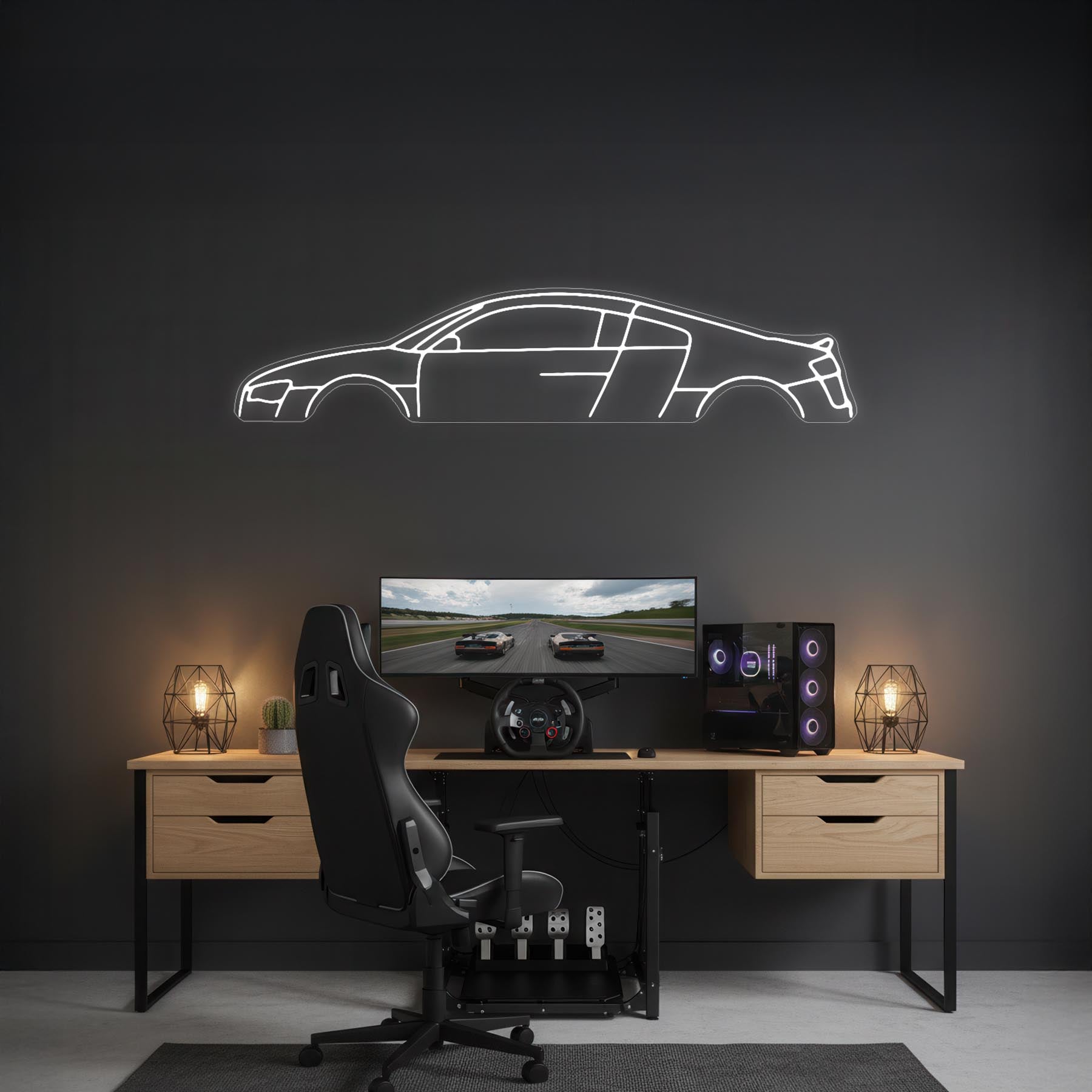 R8 2014 Neon Silhouette