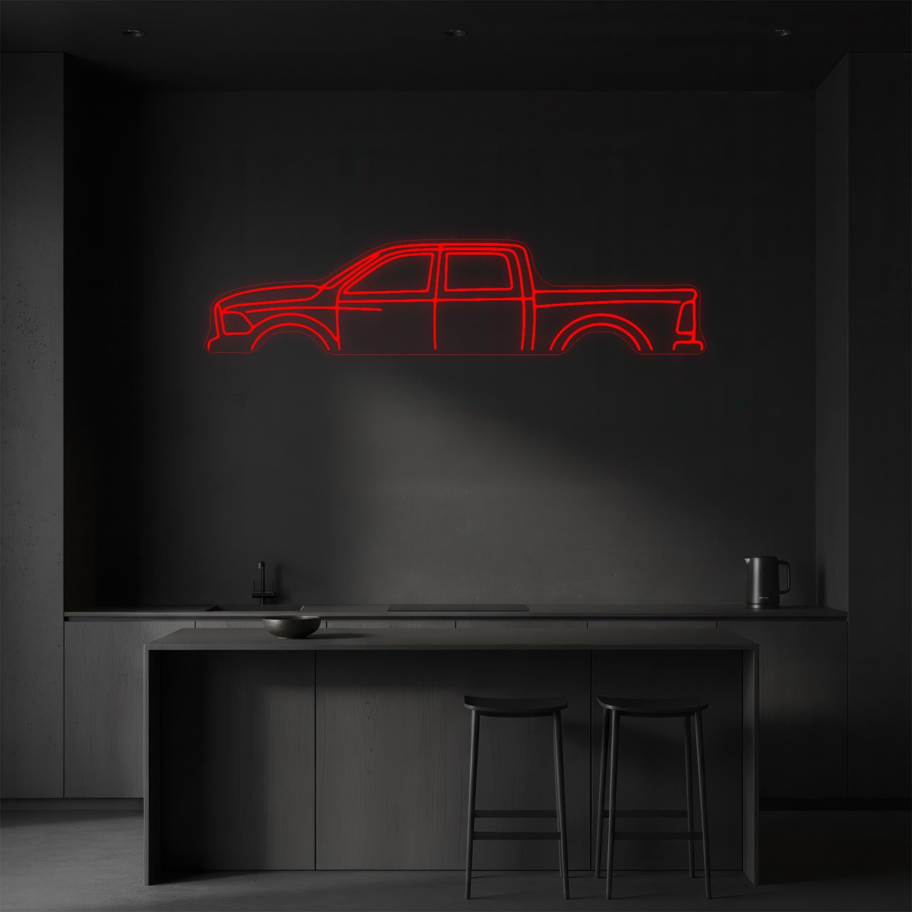 RAM 1500 2010 Neon Silhouette
