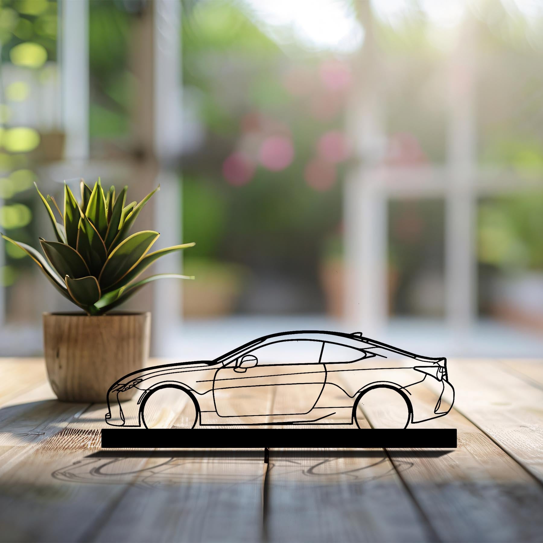 RC 350 F-Sport Silhouette Metal Art Stand