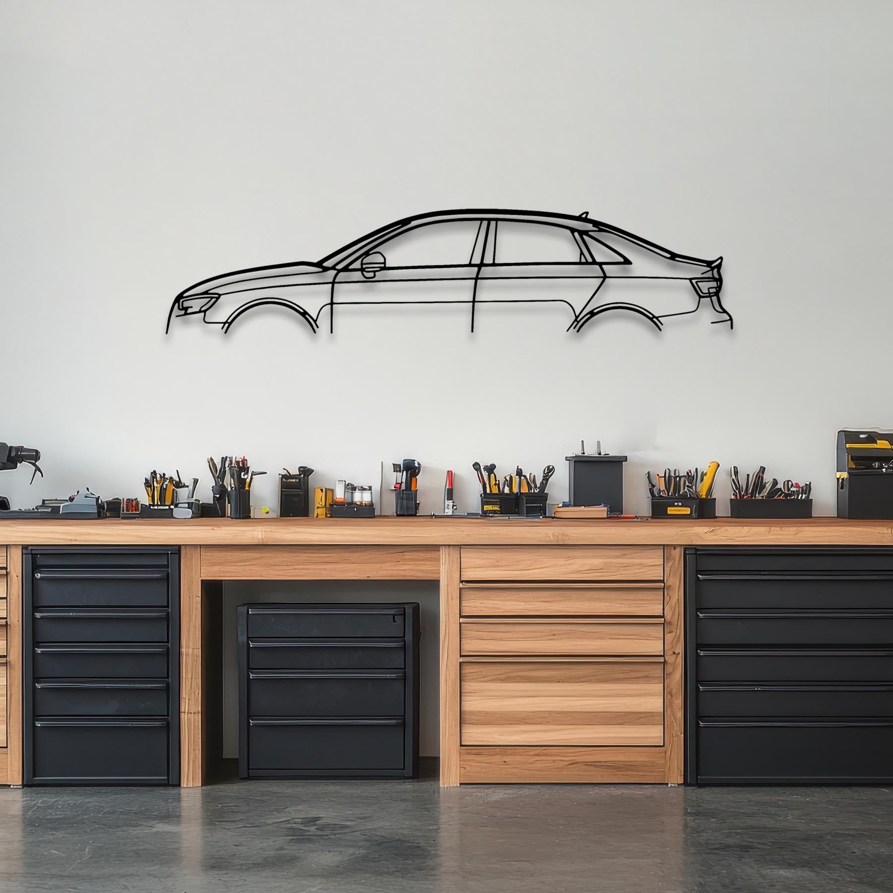 RS3 2018 Classic Silhouette Metal Wall Art