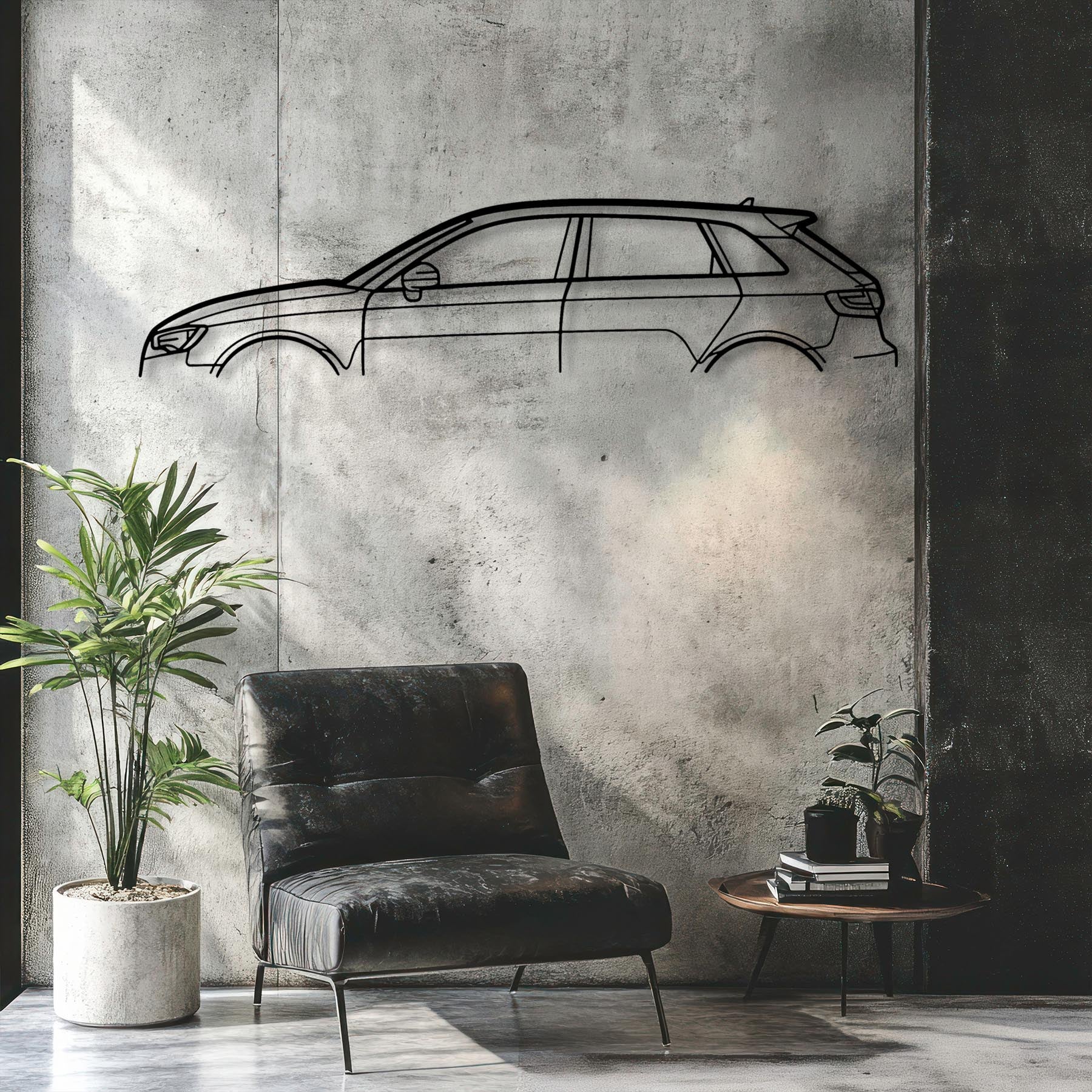 RS3 8V 2015 Classic Silhouette Metal Wall Art