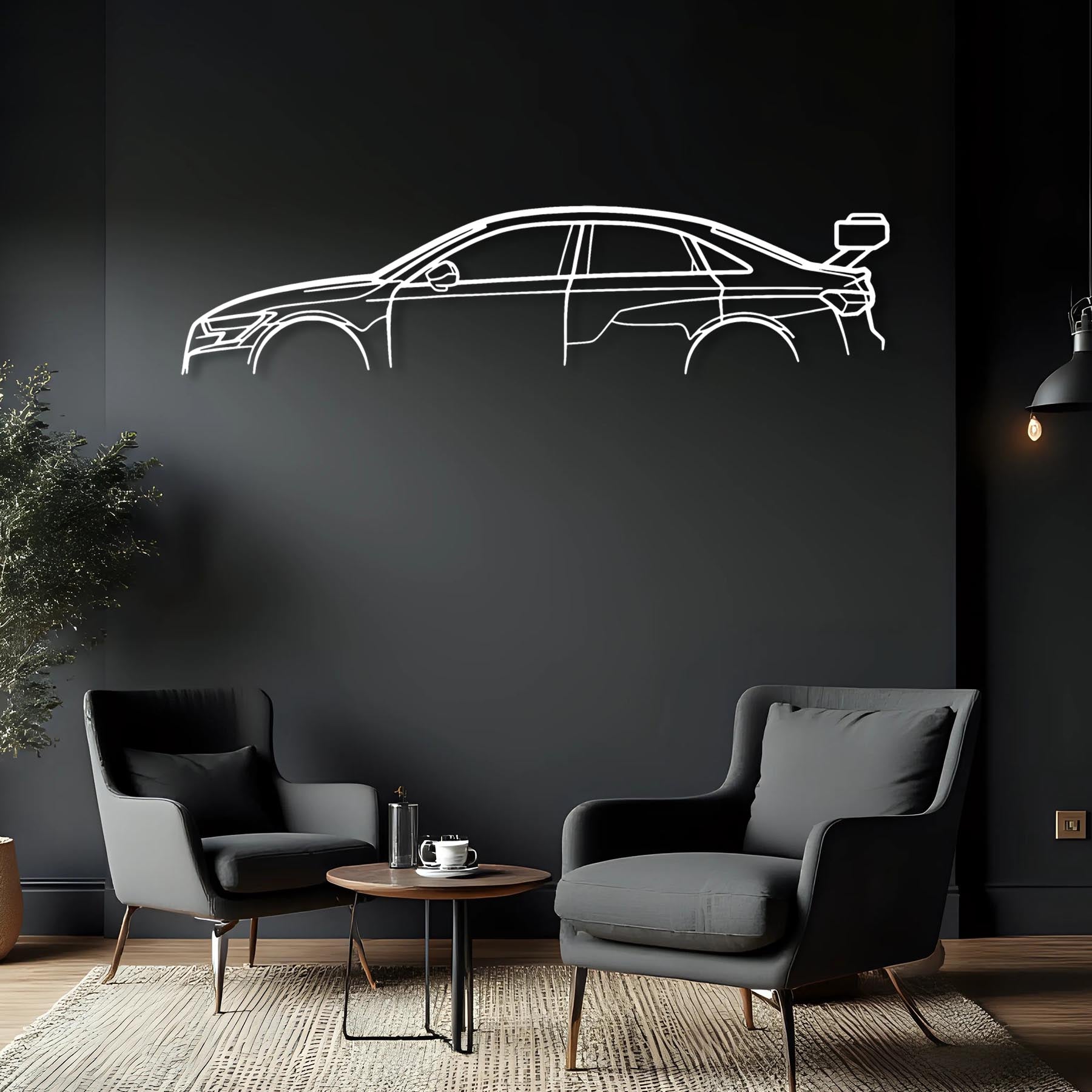 RS3 LMS TCR Classic Metal Silhouette Wall Art